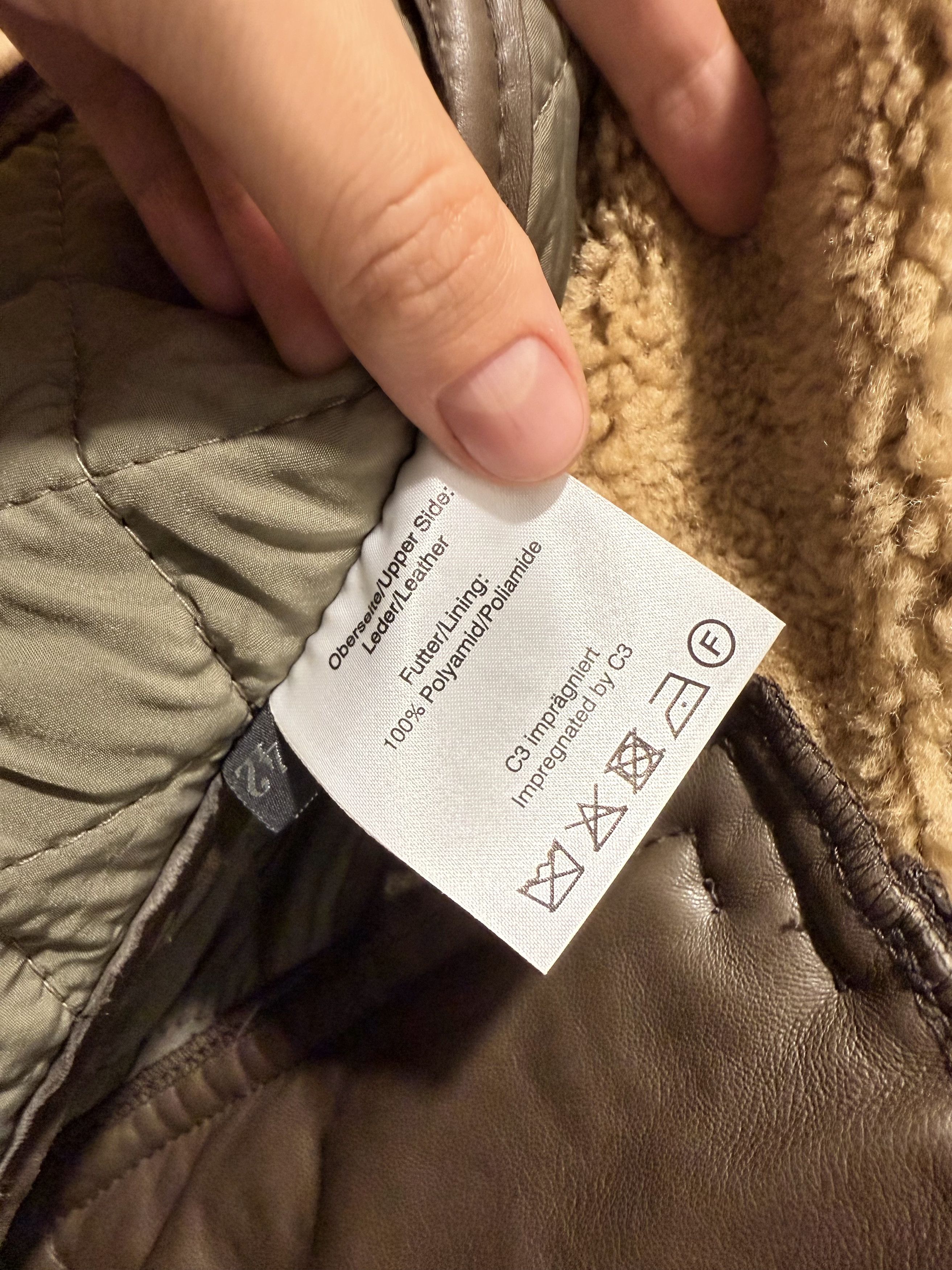Other Werner Christ Shearling Lambskin Biker Jacket Size M / US 6-8 / IT 42-44 - 12 Thumbnail
