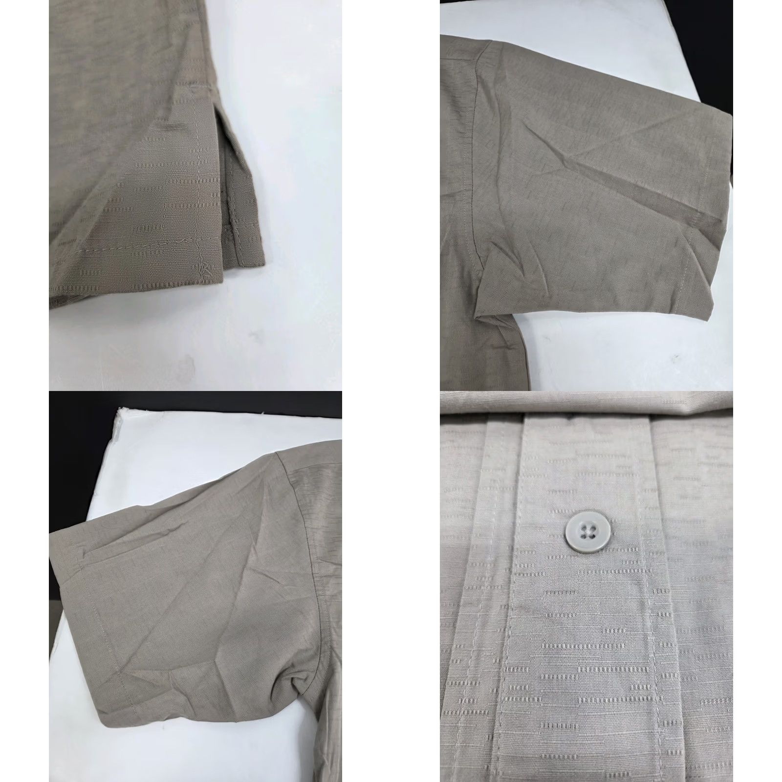 Ocean Pacific NWT Ocean Pacific Mens Beige Short Sleeve Button-Up Shirt Size Large Size US L / EU 52-54 / 3 - 8 Thumbnail