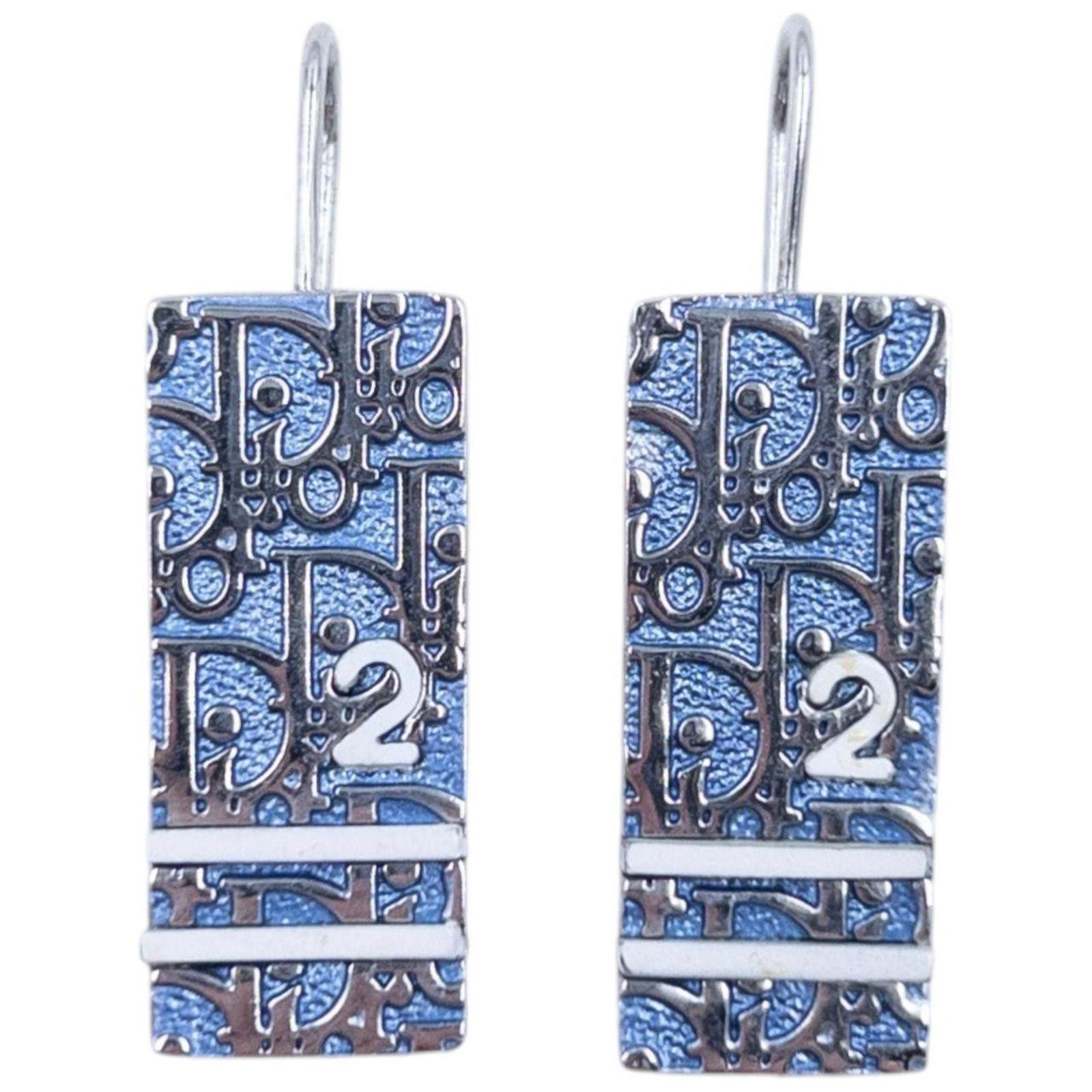 Christian Dior Monsieur Vintage Dior Monogram Number Earrings Size ONE SIZE - 1 Thumbnail