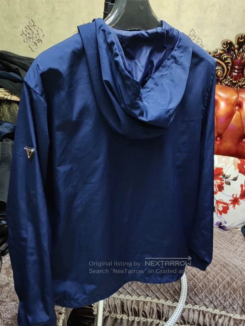 Prada Prada Navy Hooded Jacket. Size US L / EU 52-54 / 3 - 3 Thumbnail