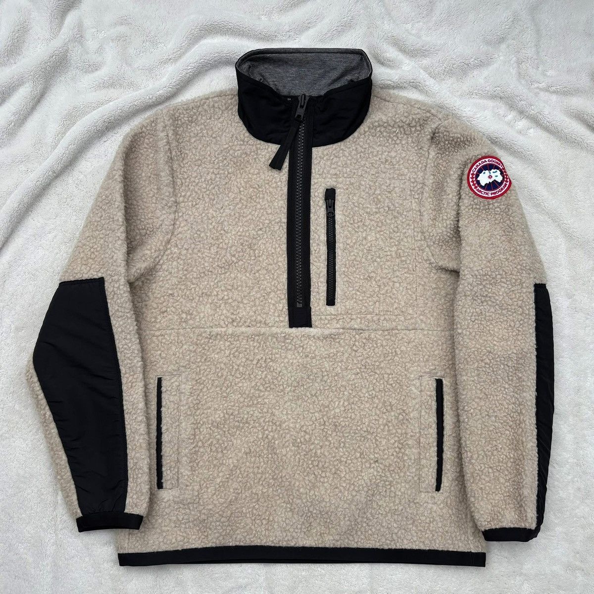 Canada Goose Canada Goose Renfrew Light Tan Classic Badge Fleece Jacket Size US XL / EU 56 / 4 - 1 Thumbnail