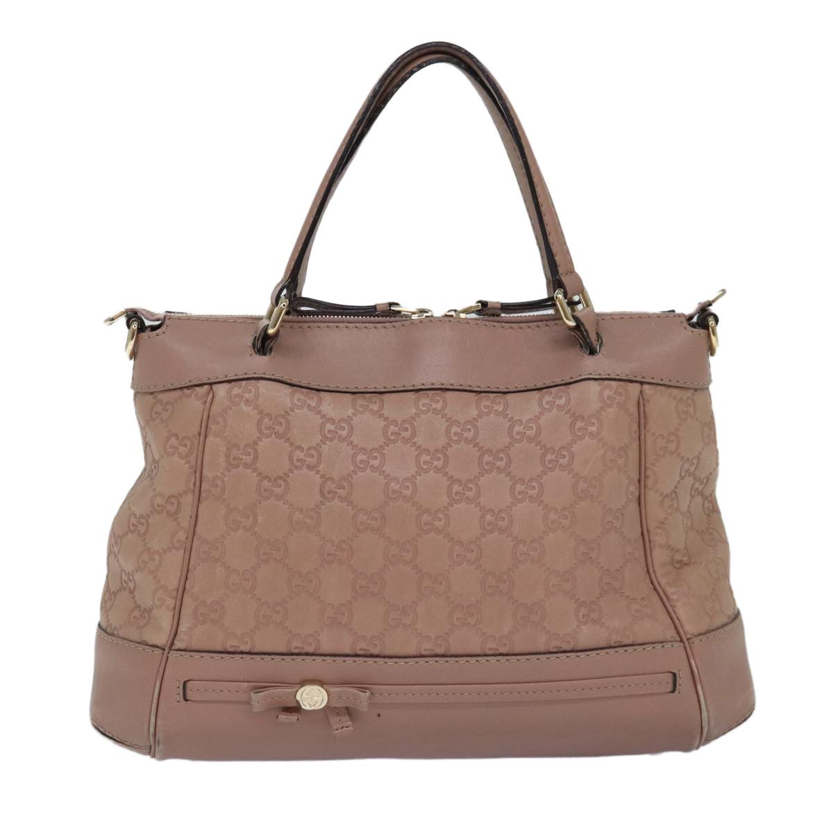 Gucci ssima Pink Canvas Handbag (Pre-Owned) Size ONE SIZE - 1 Thumbnail