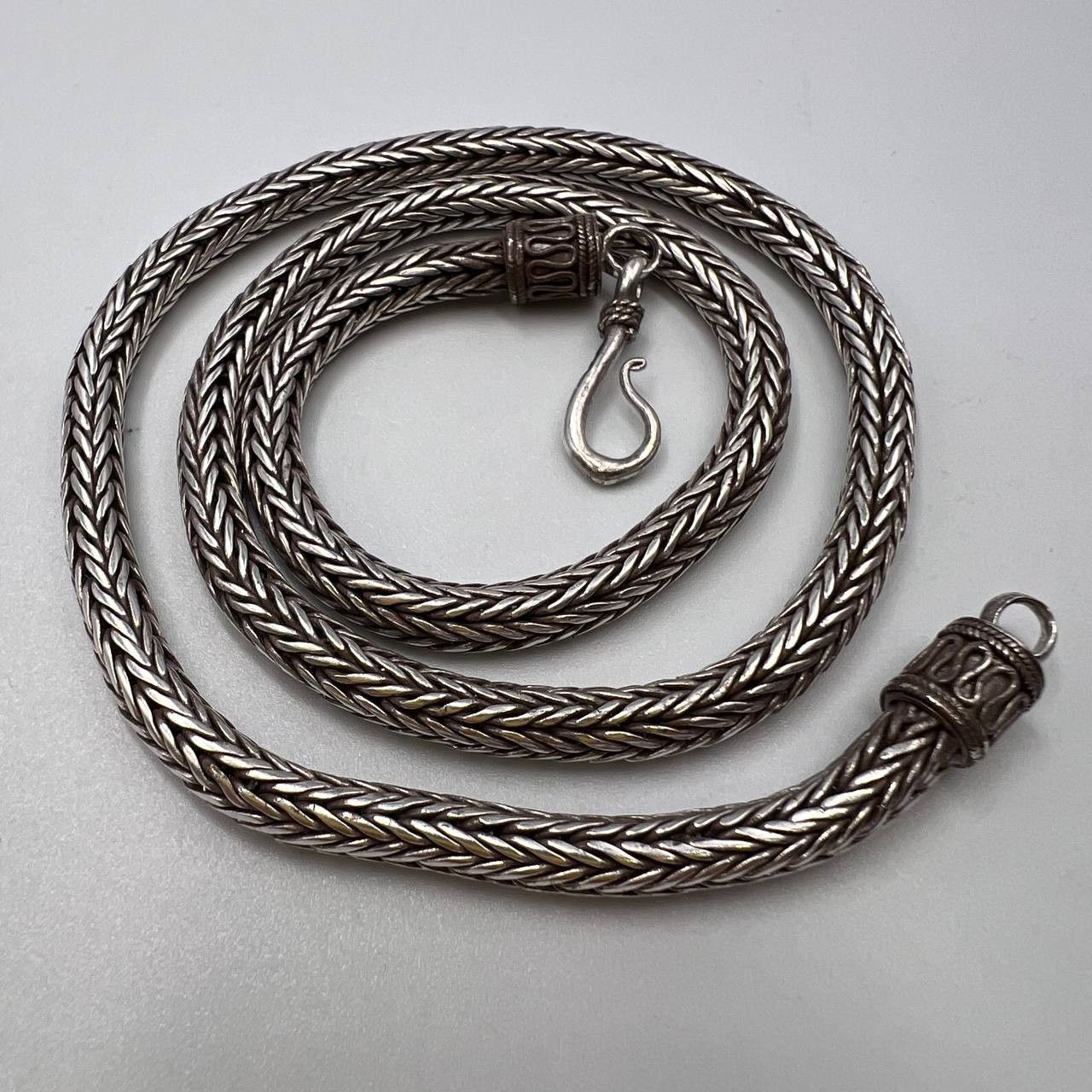 Sterling Silver × Vintage Vintage Sterling Silver 925 Chain Necklace Marked 37.6 gr Size ONE SIZE - 4 Thumbnail