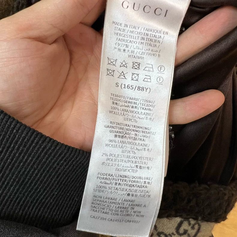 Gucci Gucci Old flower full logo wool cardigan jacket 2501-Nextar Size US S / EU 44-46 / 1 - 4 Thumbnail