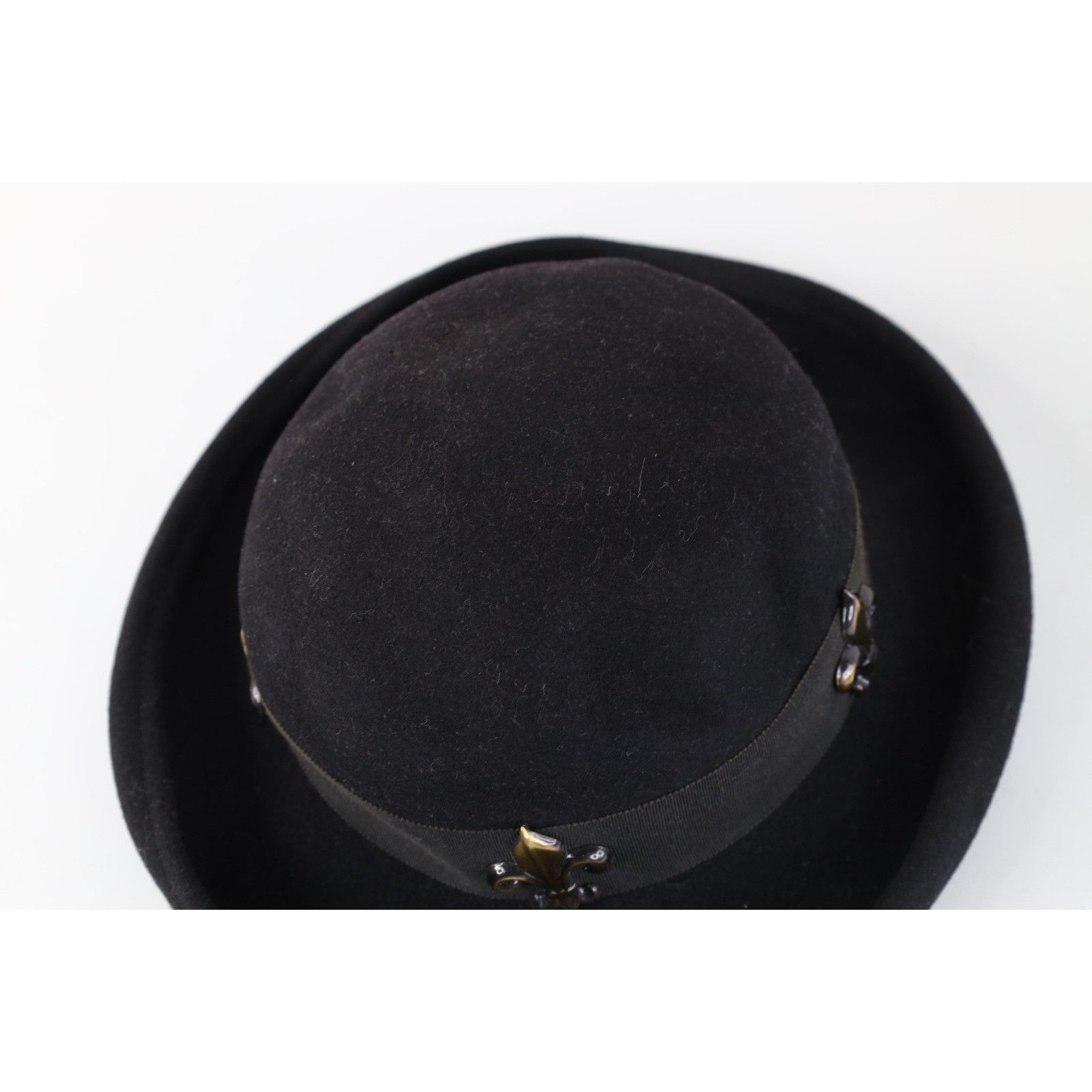 Vintage Vintage 90s Express Felt Wool Fleur de Lis Boho Chic Hat Cap Size ONE SIZE - 5 Thumbnail