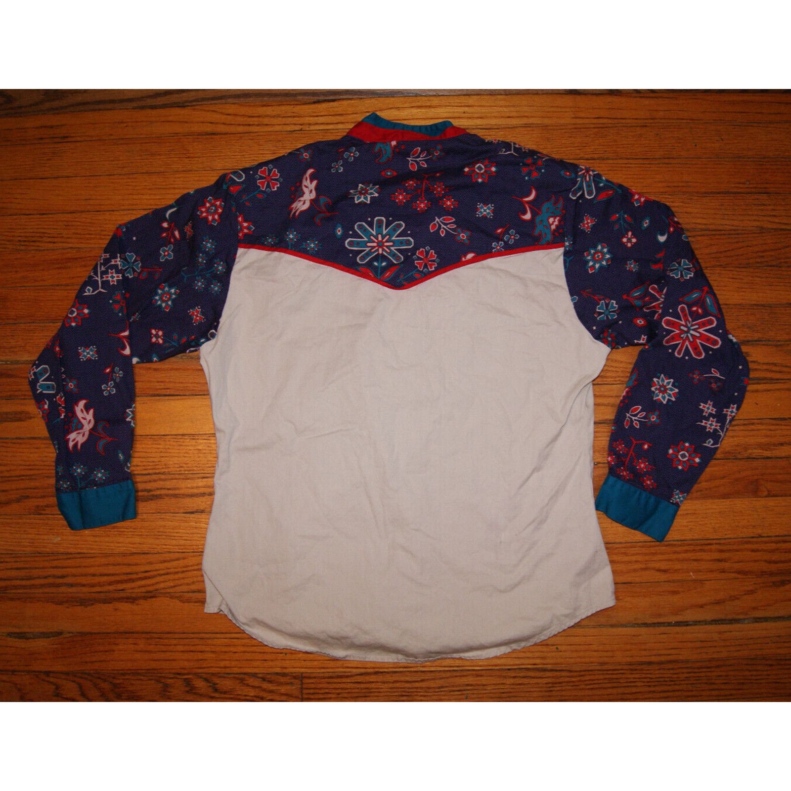 Wrangler VTG Wrangler Western Button Shirt Womens Large Rodeo Cowgirl Size L / US 10 / IT 46 - 5 Thumbnail