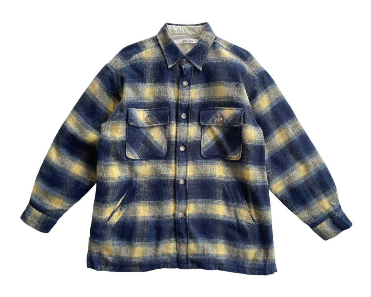 Flannel Vintage 90s Sand Beige Quilted Flannel Jacket Size US M / EU 48-50 / 2 - 2 Thumbnail