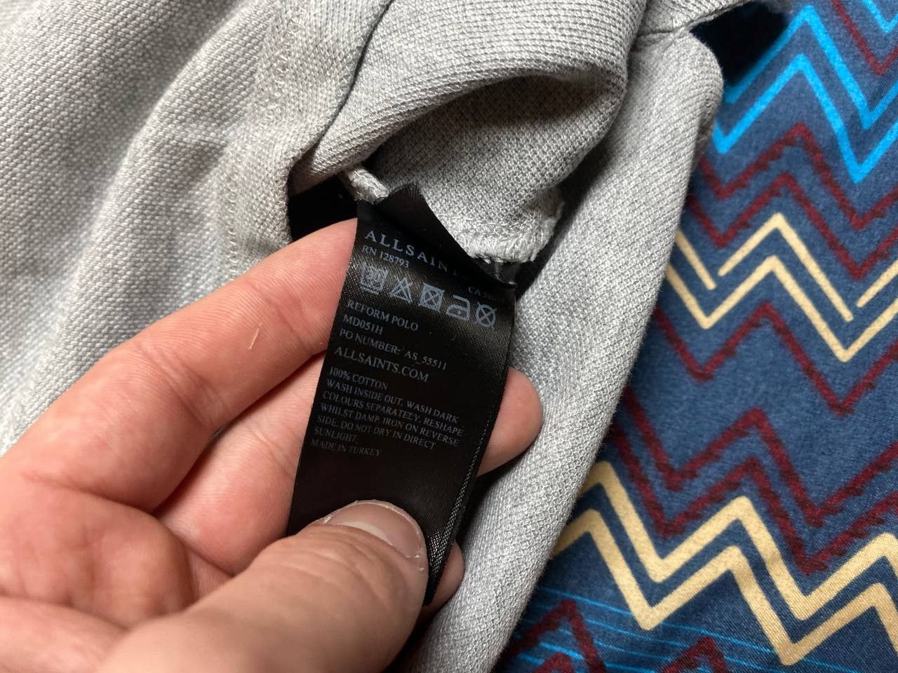 Allsaints Streetwear T-Shirt Allsaints gray polos Y2K Vintage Size US M / EU 48-50 / 2 - 4 Thumbnail