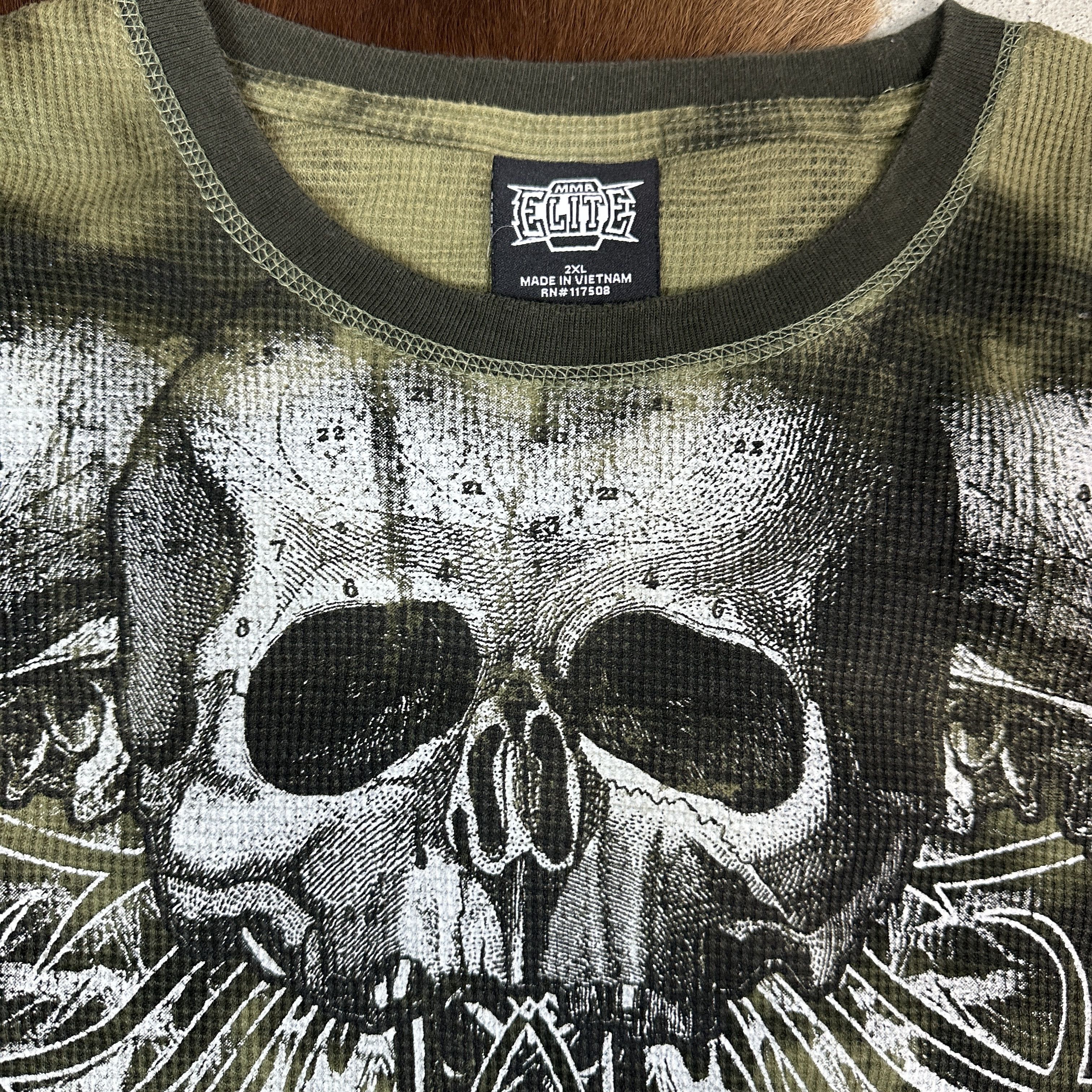 Vintage Vintage MMA Elite Skull Longsleeve Size US XXL / EU 58 / 5 - 4 Thumbnail