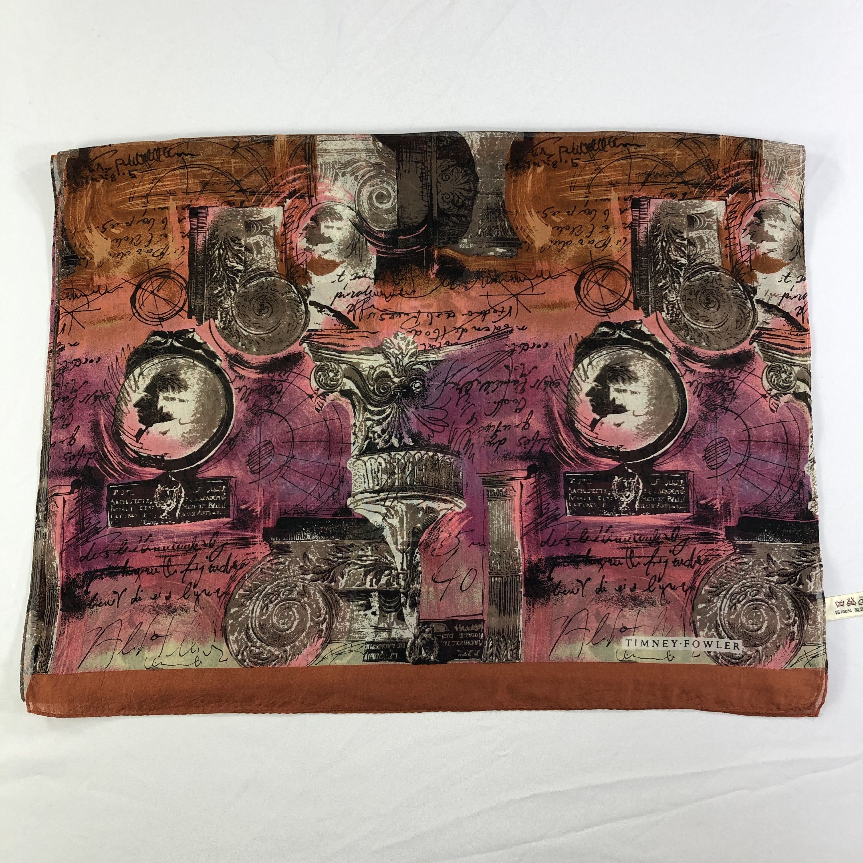 Vintage Vintage Timney Flowler Silk Scarf Size ONE SIZE - 4 Thumbnail