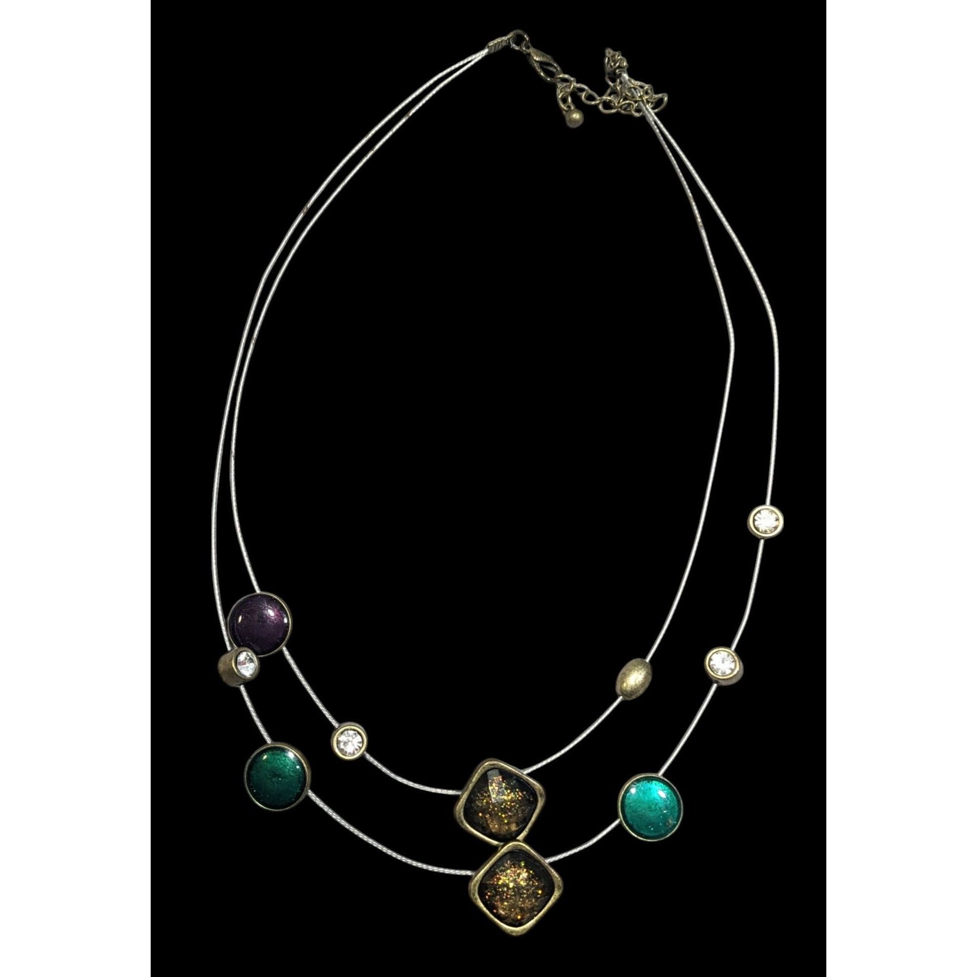 Other Whimsical Glitter Metallic Floating Necklace Size ONE SIZE - 1 Thumbnail