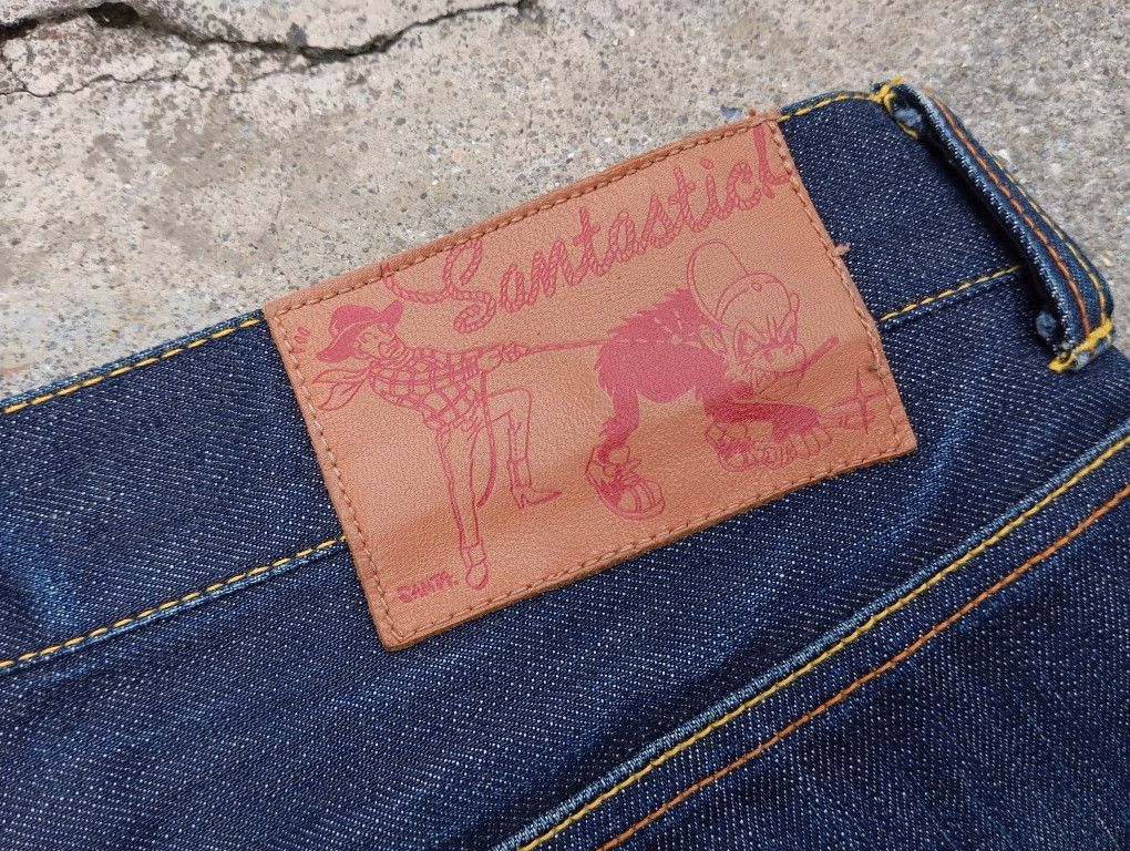 Japanese Brand Tokyo Tribe 💥 Santastic SARU Denim Jeans 😎 Manga Japan Size US 34 / EU 50 - 7 Thumbnail