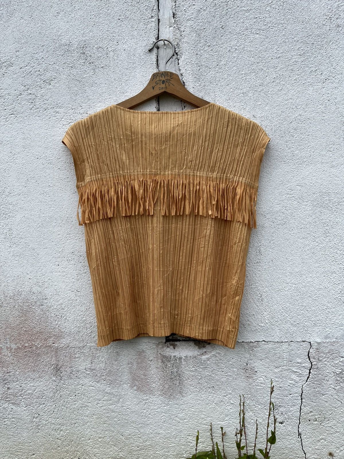 Pleats Please Issey Miyake PLEATS PLEASE Issey Miyake Fringe PP91 Wrinkles Vest Japan Size US M / EU 48-50 / 2 - 10 Thumbnail