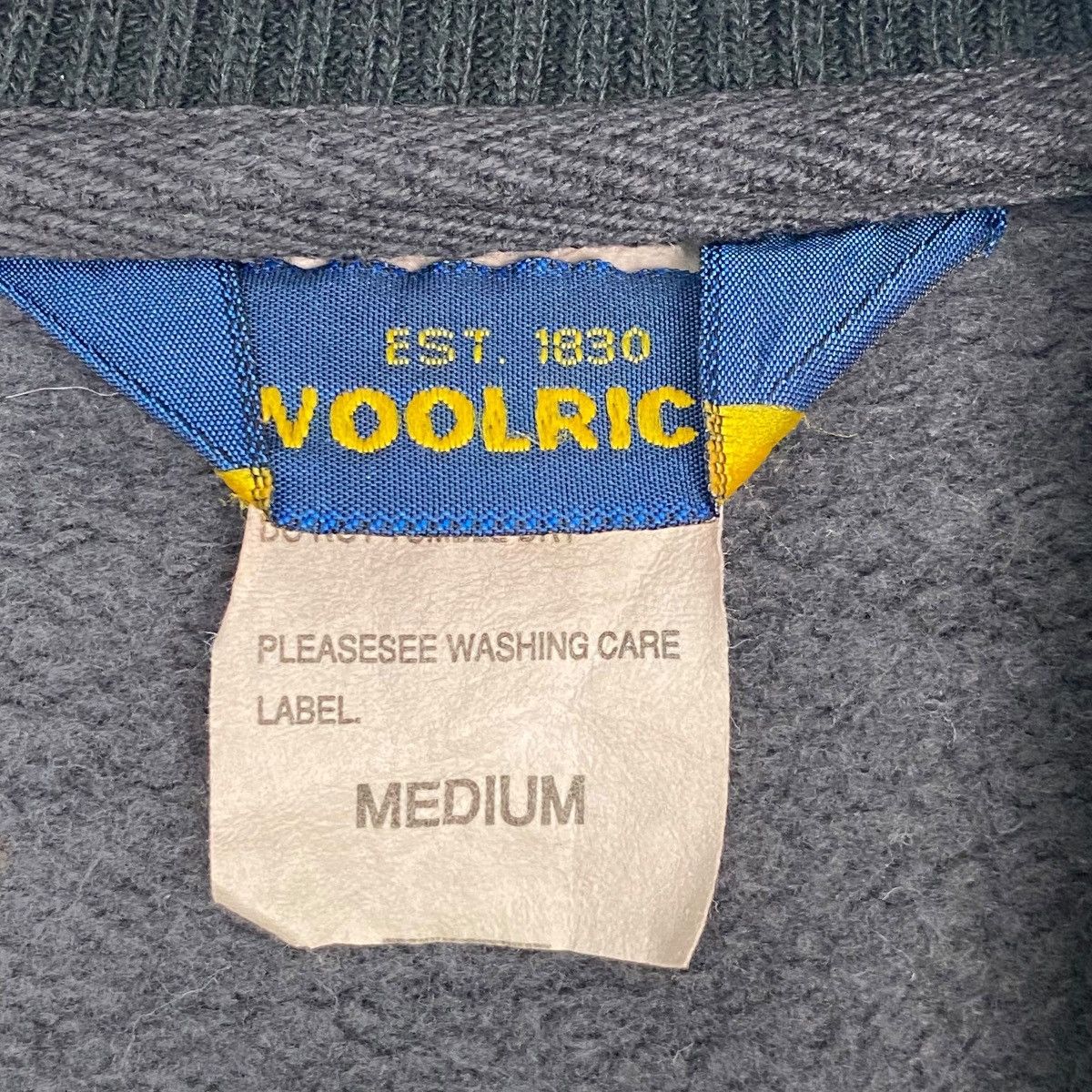 Vintage Vintage Woolrich Full Zip Sweatshirt Heavy Cotton Checked Size US M / EU 48-50 / 2 - 7 Thumbnail