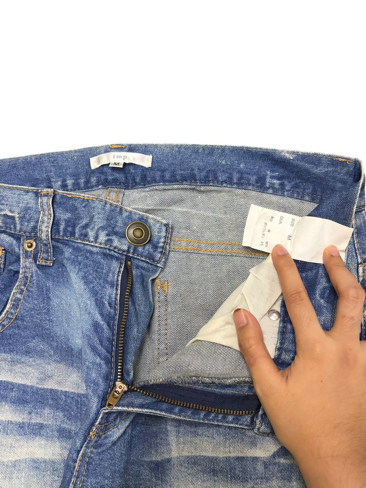 Diesel Vintage Japanese Brand Bleached Wash Distressed Jeans Size 31" - 5 Thumbnail