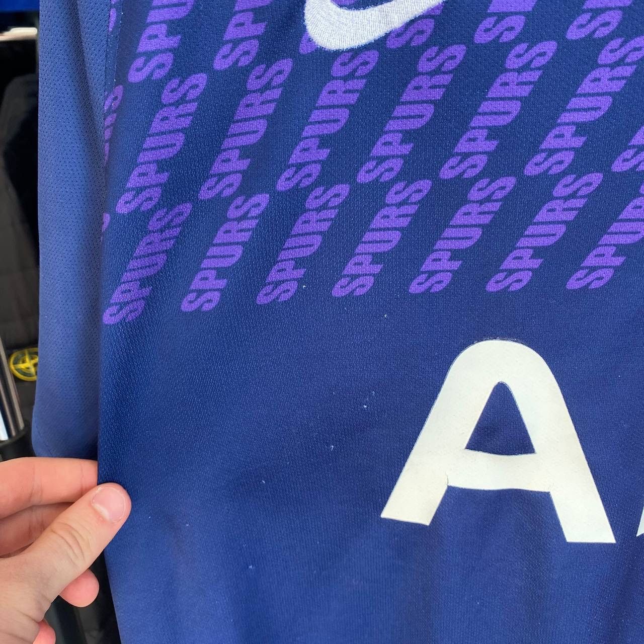 Nike × Vintage Mens Nike FC Tottenham AIA rare purple soccer jersey Size US XL / EU 56 / 4 - 6 Thumbnail