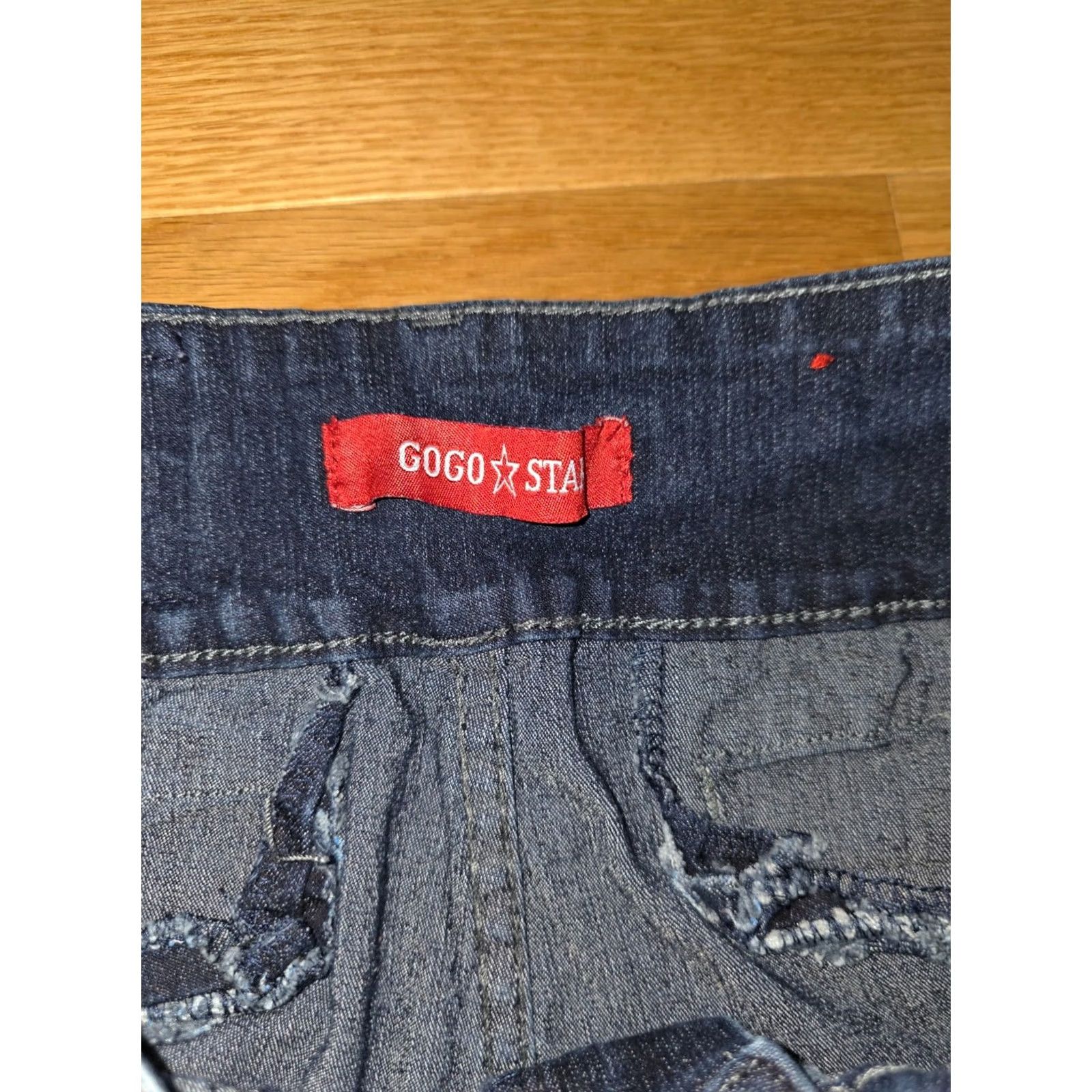 Vintage Gogo Star Jeans Women's 7 Skinny Low Rise 5-Pocket Denim Blue Cotton Stretch Medium Wash Size 28" / US 6 / IT 42 - 4 Thumbnail