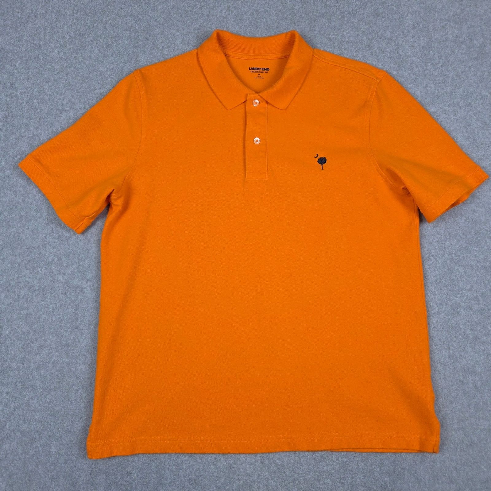 Lands' End Lands' End Mens Medium Orange Polo Shirt SC Palmetto Tree Size US M / EU 48-50 / 2 - 4 Thumbnail