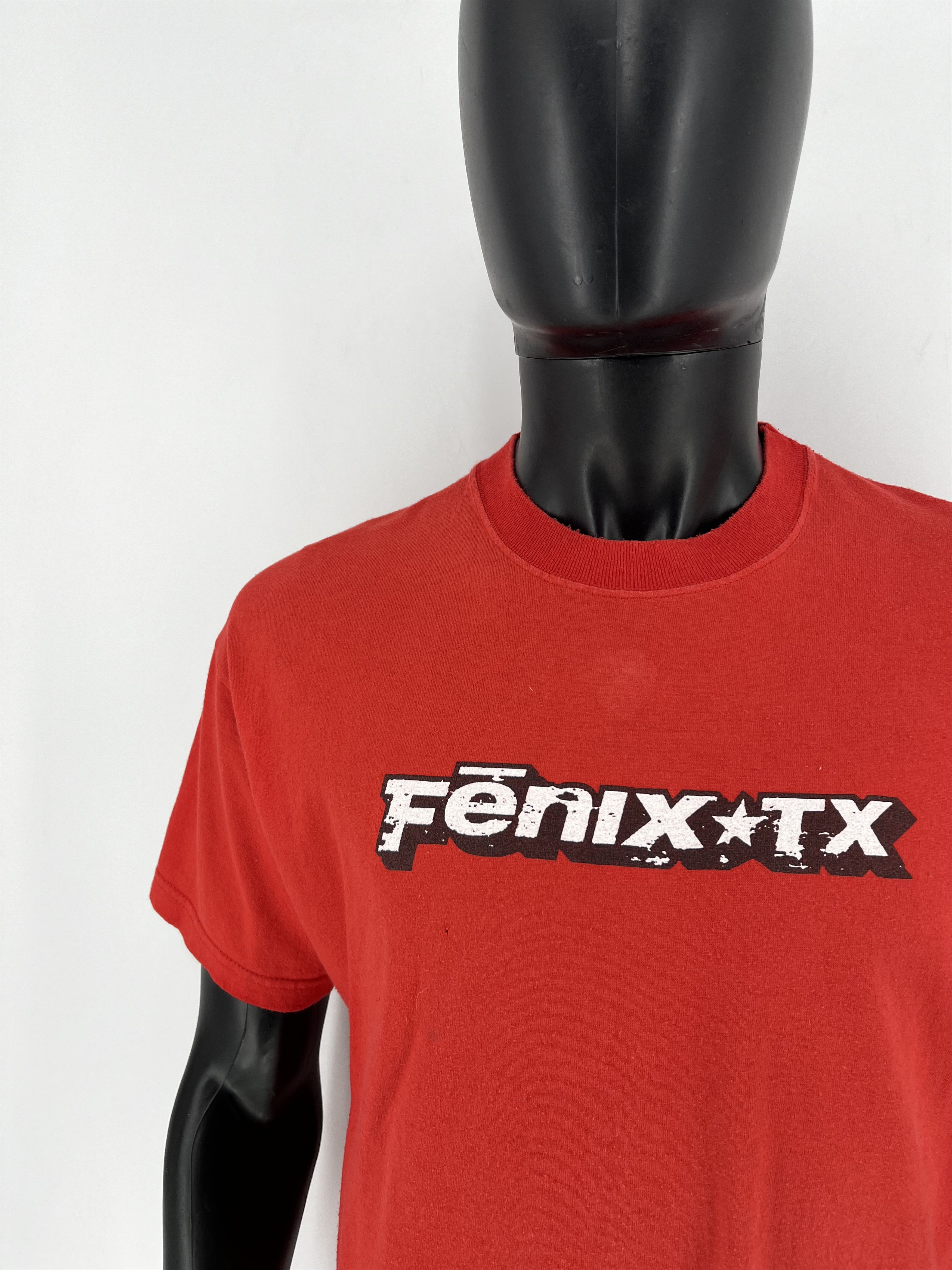 Vintage Vintage Y2K Red Fenix TX Punk Pop Band Skater Tee Screen L Size US L / EU 52-54 / 3 - 6 Thumbnail