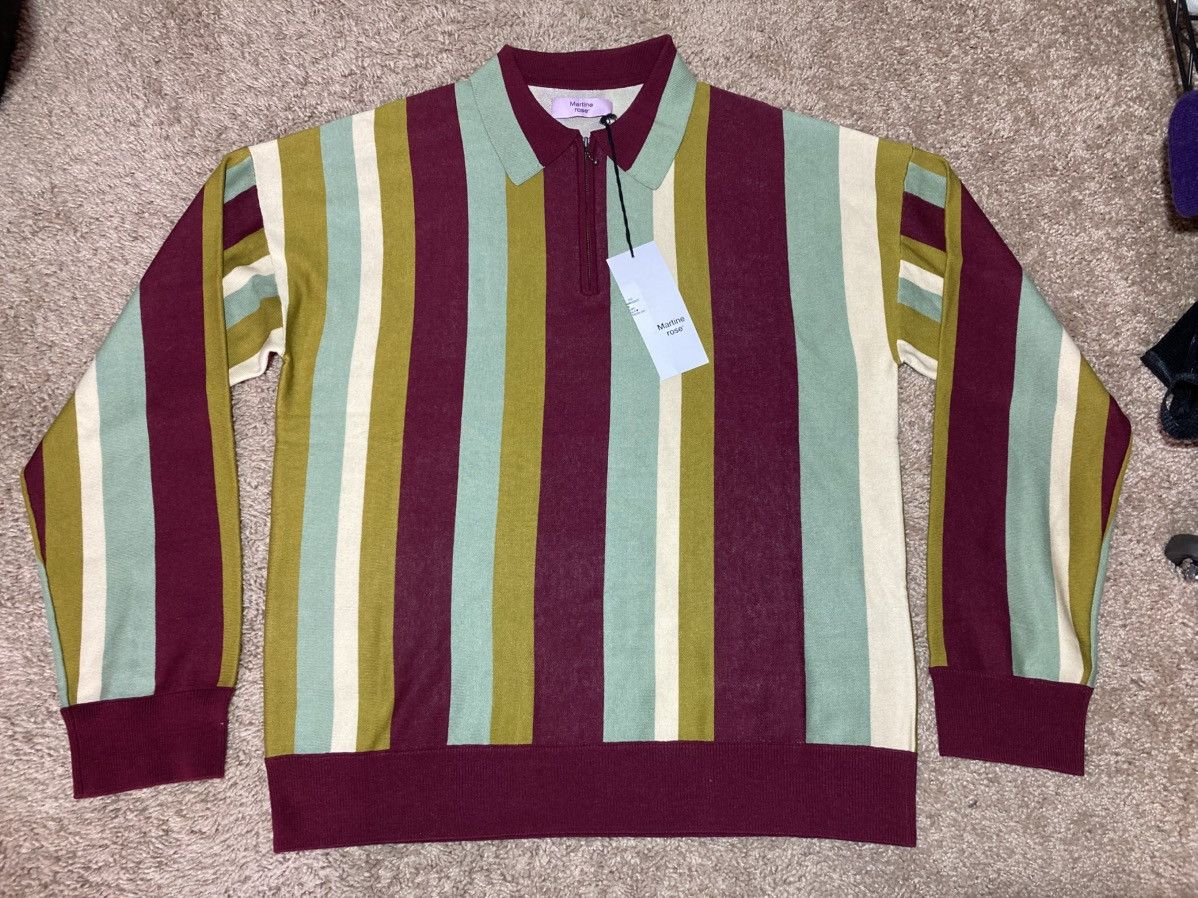 Martine Rose New AW24 Martine Rose Same Logo Silk Blend Zip Knit Polo MR Size US M / EU 48-50 / 2 - 2 Thumbnail