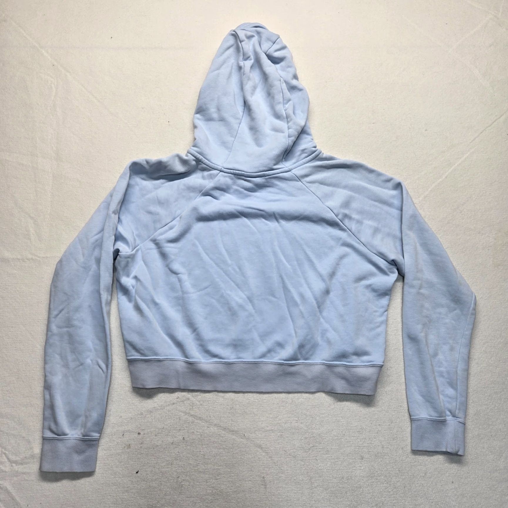 Nike Nike Shirt Women L Blue Pullover Hoodie Logo Embroidered All Seasons Hooded Cropped Sweater Casual 90s? Size L / US 10 / IT 46 - 7 Thumbnail