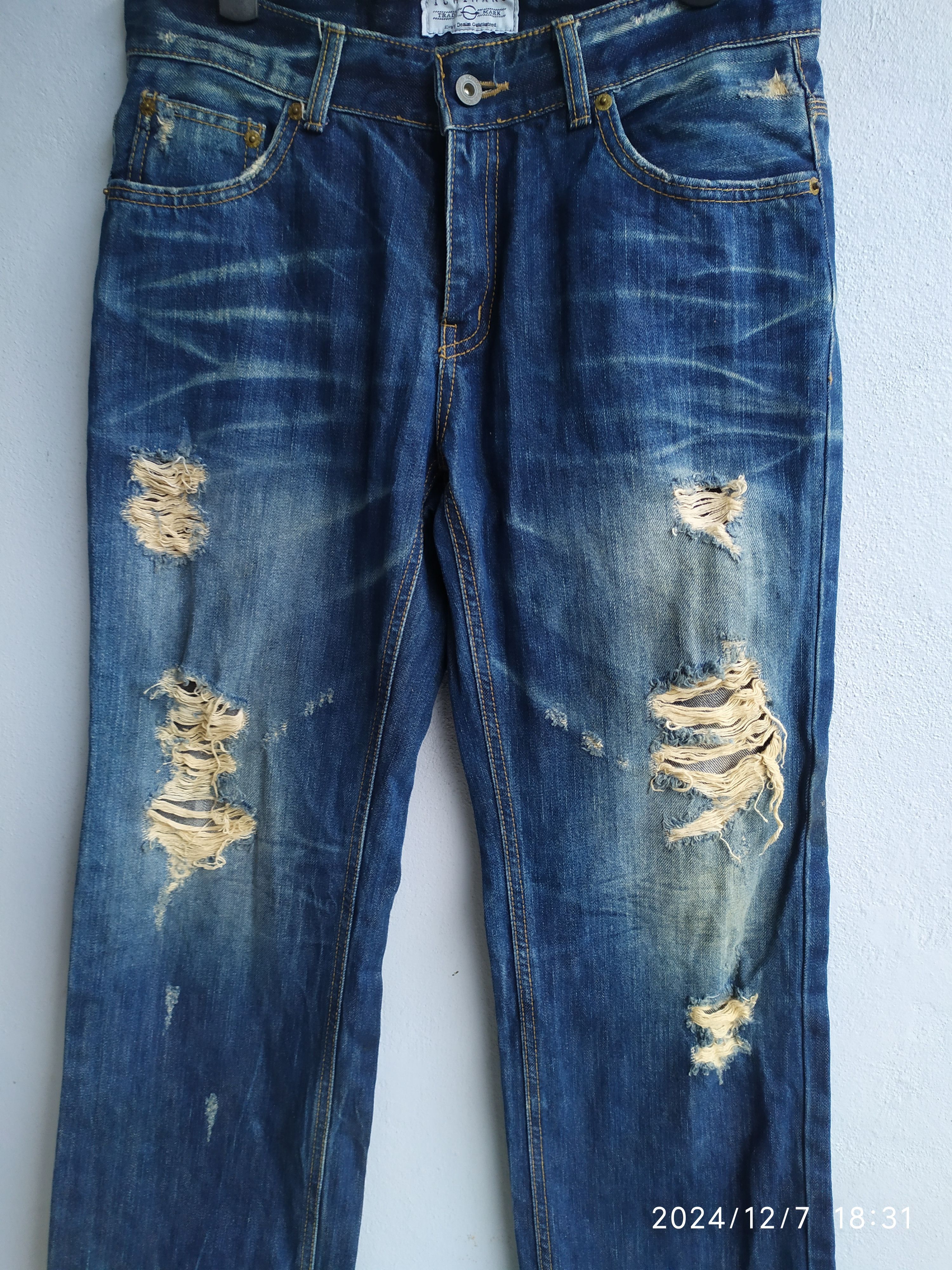 Japanese Brand × Vintage JAPANESE BRAND ICHIMARU DISTRESSED JEANS Size US 29 - 6 Thumbnail
