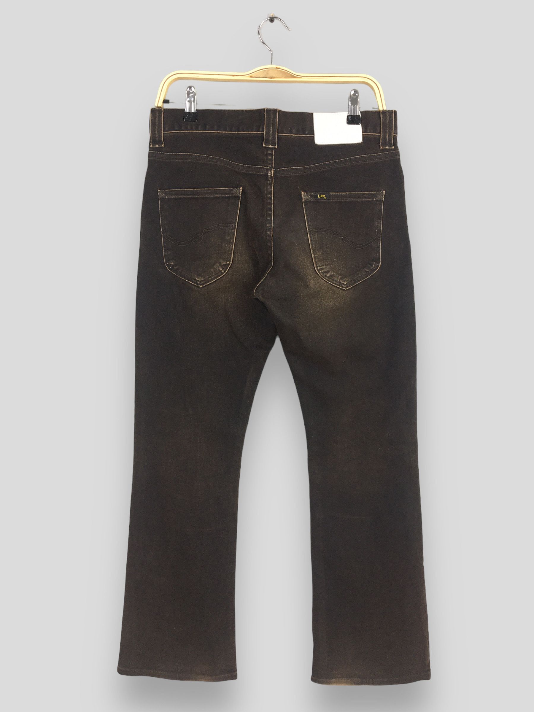 Lee Size 30x29 Vintage Lee Cowboy Wax Brown Flared Jeans S681 Size US 30 / EU 46 - 8 Thumbnail