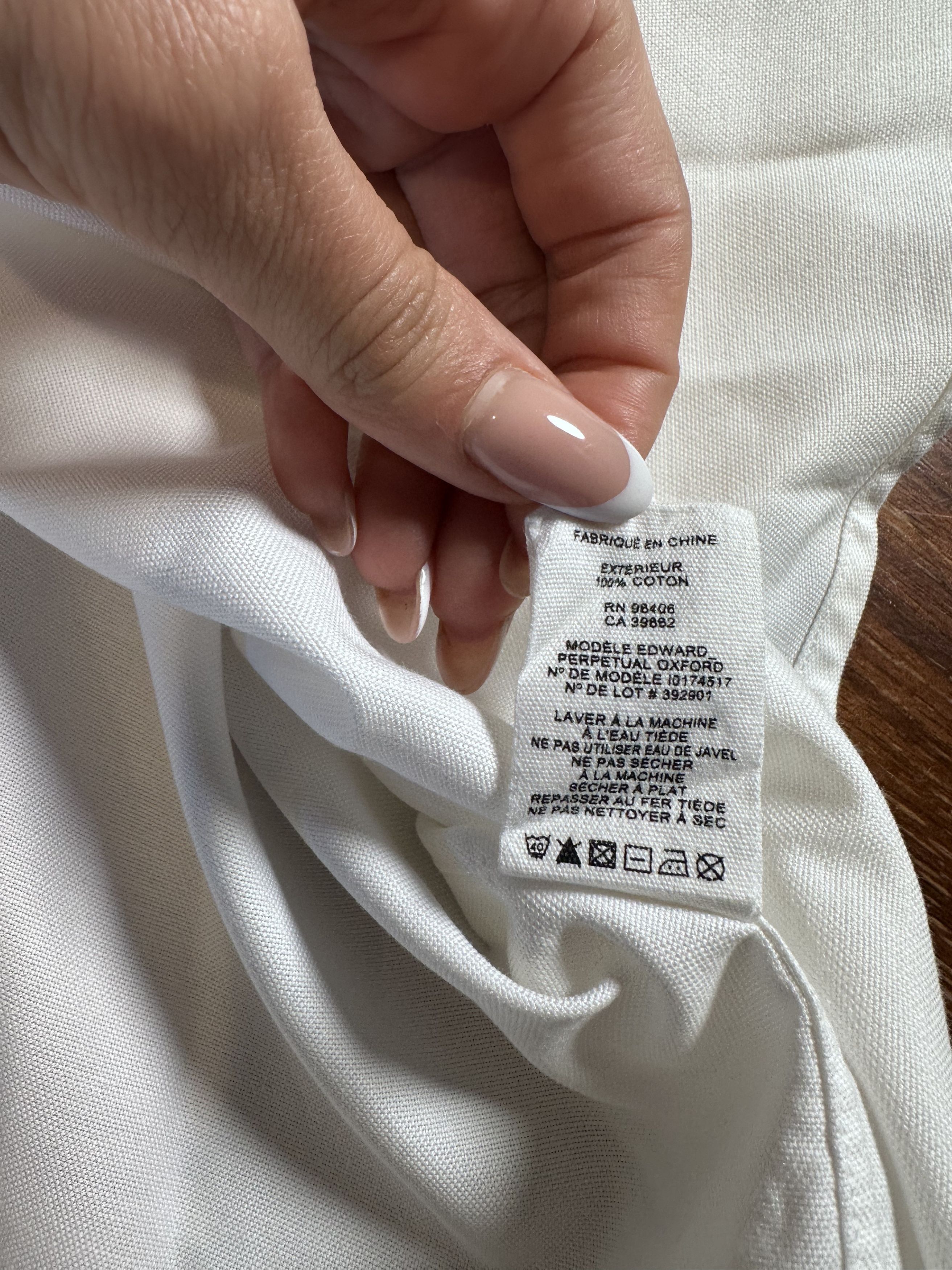 Theory Theory Oxford Slim Dress Shirt - White, Size XL Size US XL / EU 56 / 4 - 7 Thumbnail