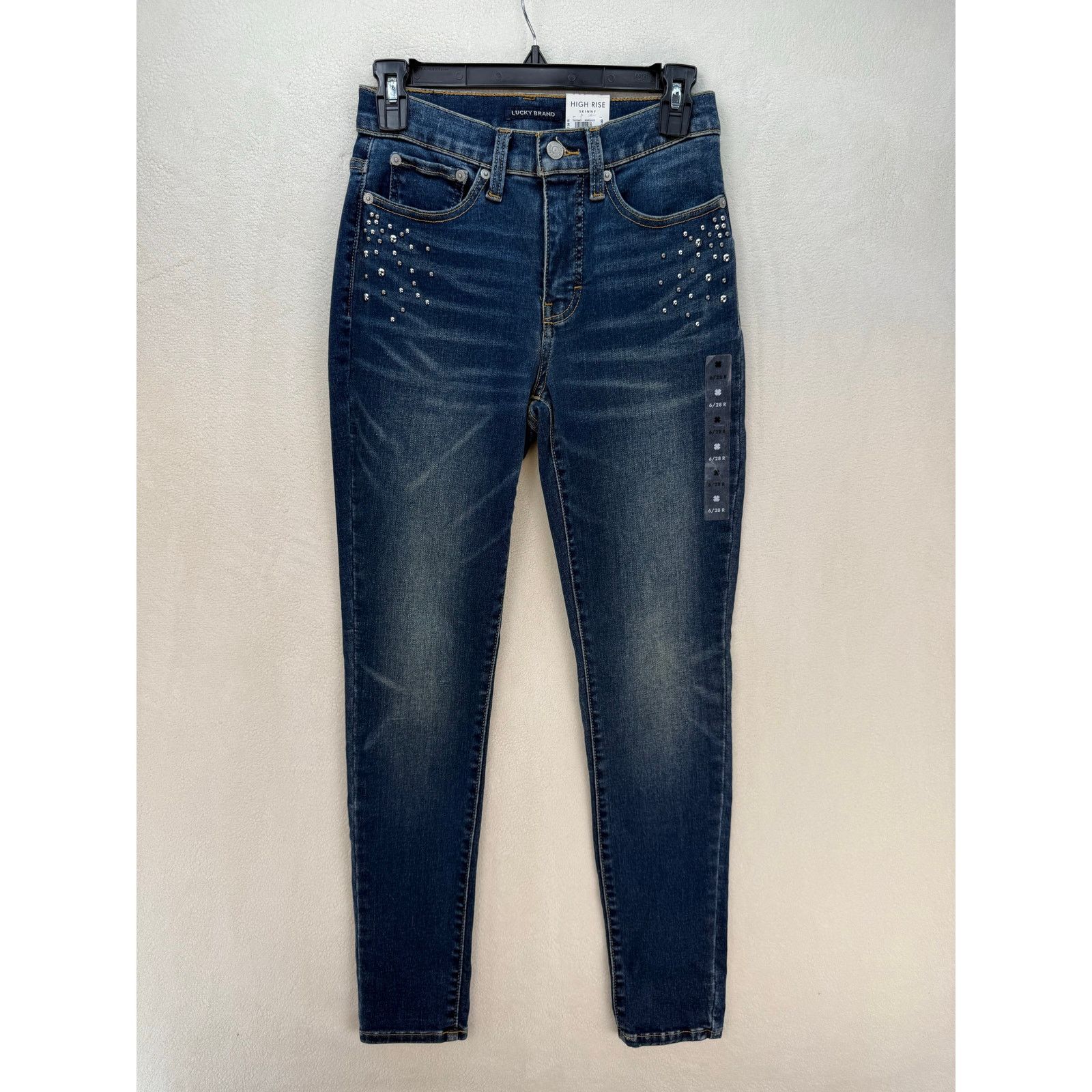 Lucky Brand LUCKY BRAND WOMEN'S 6/28R HIGH RISE SKINNY JEANS Size 28" / US 6 / IT 42 - 1 Thumbnail