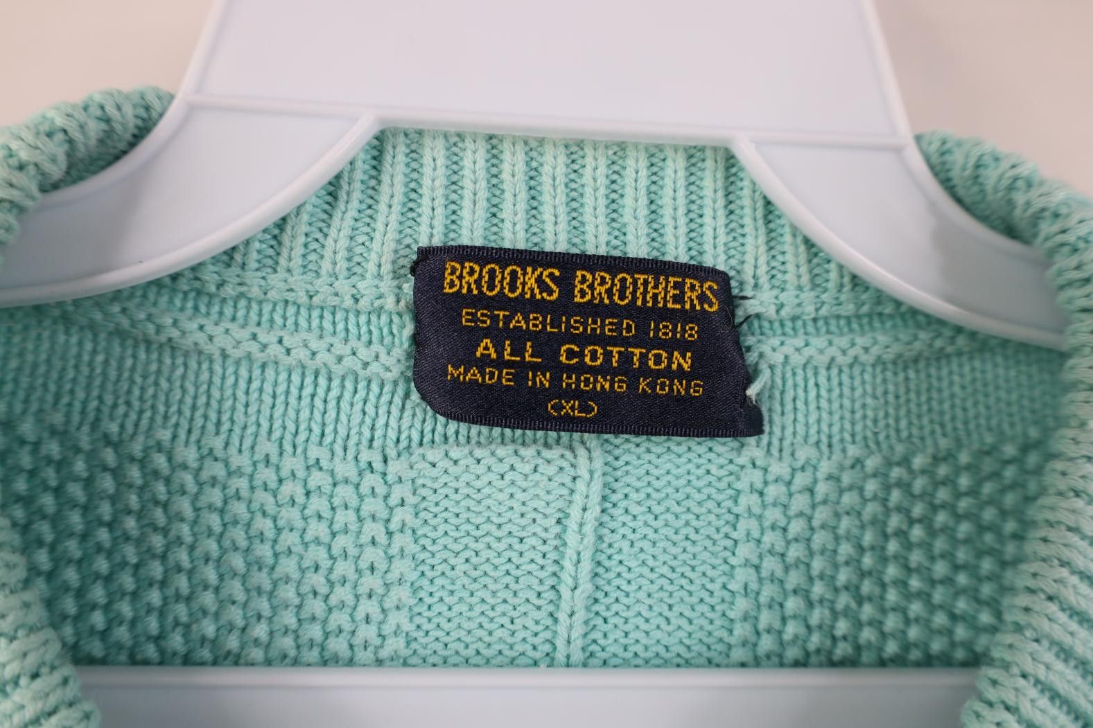 Brooks Brothers Vintage 70s 80s Brooks Brothers Weave Knit Crewneck Sweater Size US XL / EU 56 / 4 - 4 Thumbnail