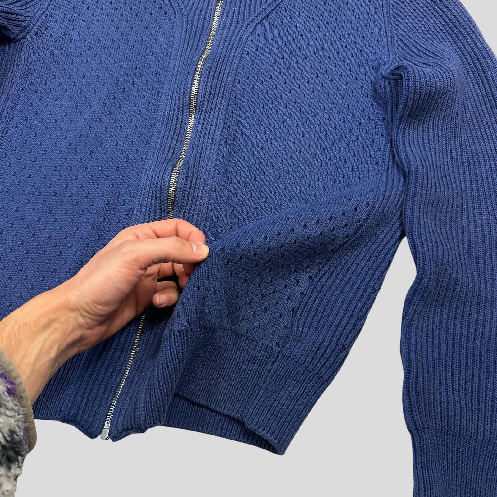 Prada Prada Milano 2018 Perforated Heavy Knit Cardigan Jacket - M Size US M / EU 48-50 / 2 - 5 Thumbnail