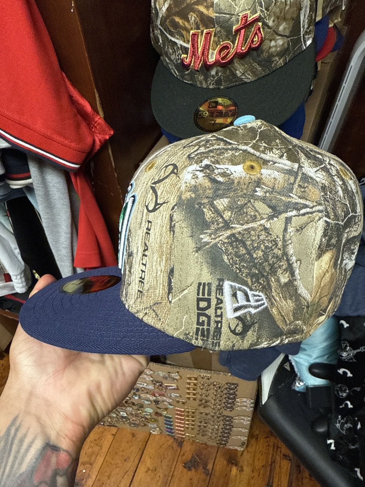 New Era Angels real tree fitted hat pro image Size ONE SIZE - 4 Thumbnail