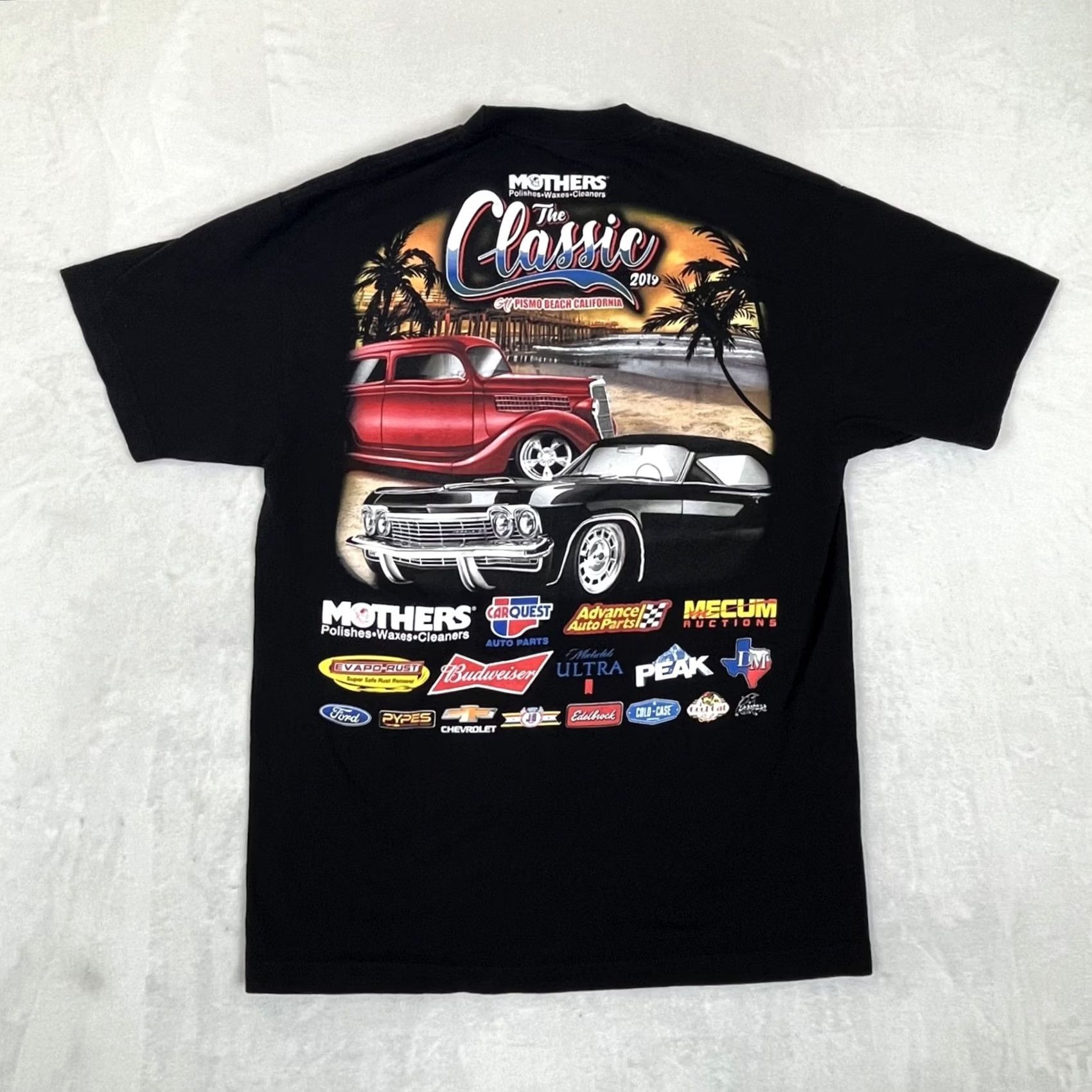 Etro VINTAGE Just Cruzin T-Shirt Crew Neck Short Sleeve Men L Black Cotton 90s Cars Retro Vintage Size US L / EU 52-54 / 3 - 2 Thumbnail