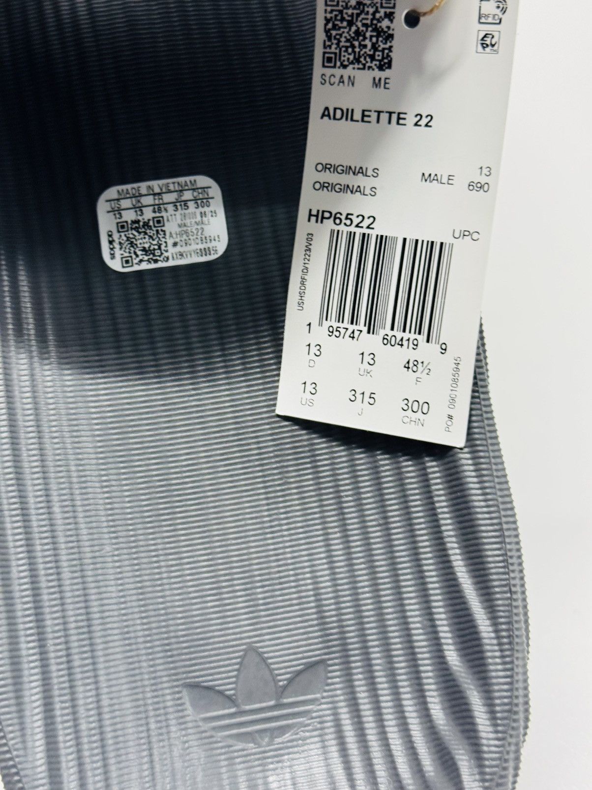 Adidas Adidas Adilette 22 Slides Grey Five Size US 13 / EU 46 - 7 Thumbnail