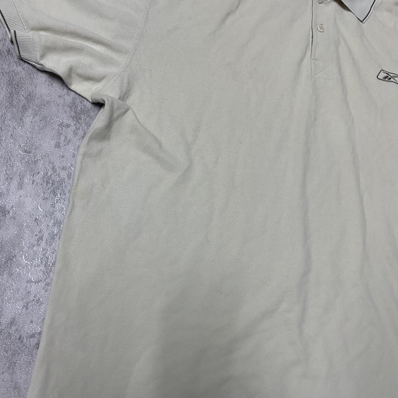 Reebok Cream Reebok polo shirt with embroidered logo polo Size US XL / EU 56 / 4 - 6 Thumbnail