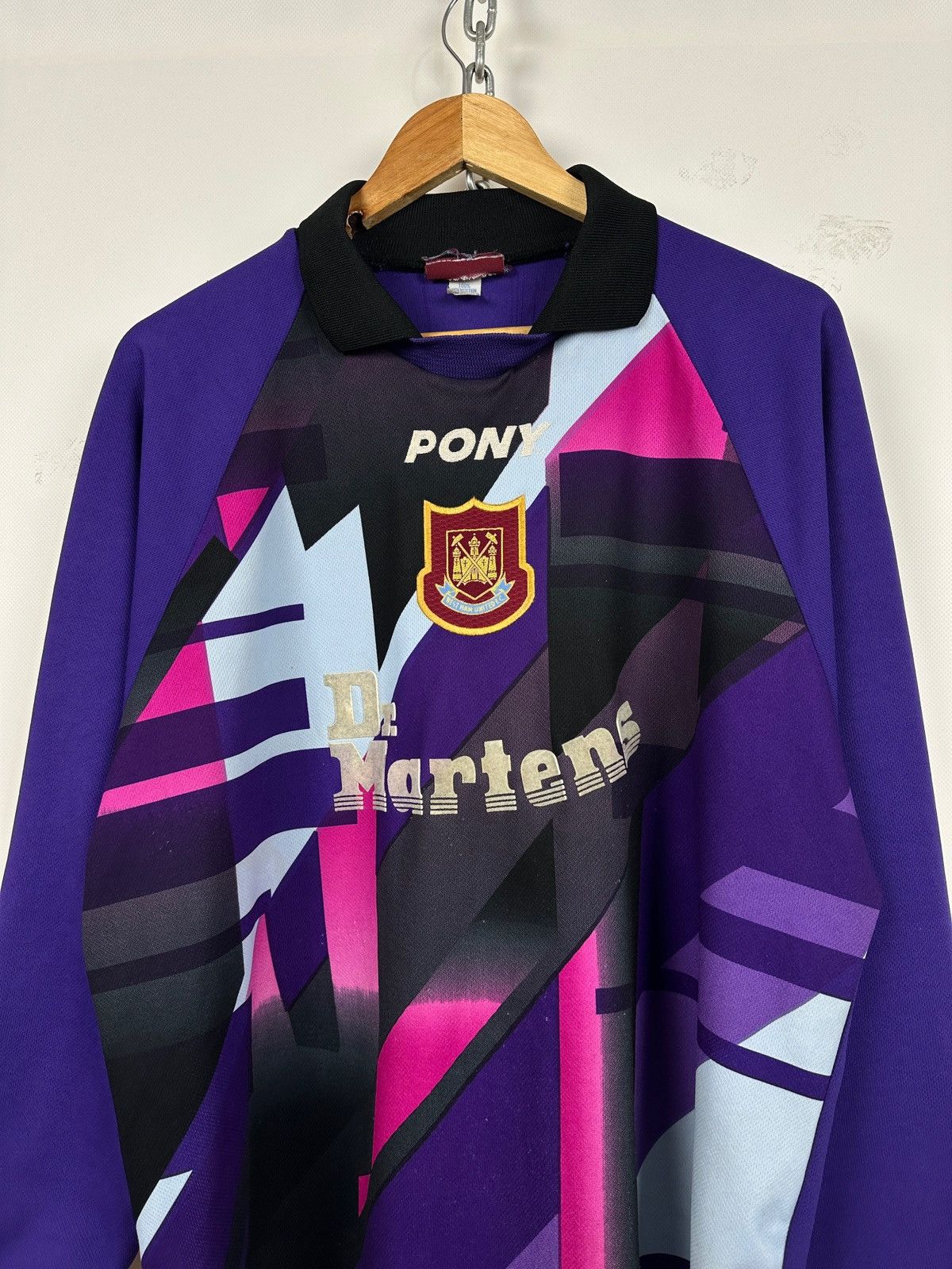 PONY 1997/99 Pony West Ham United Vintage Goalkeeper Rare Jersey Size US L / EU 52-54 / 3 - 3 Thumbnail
