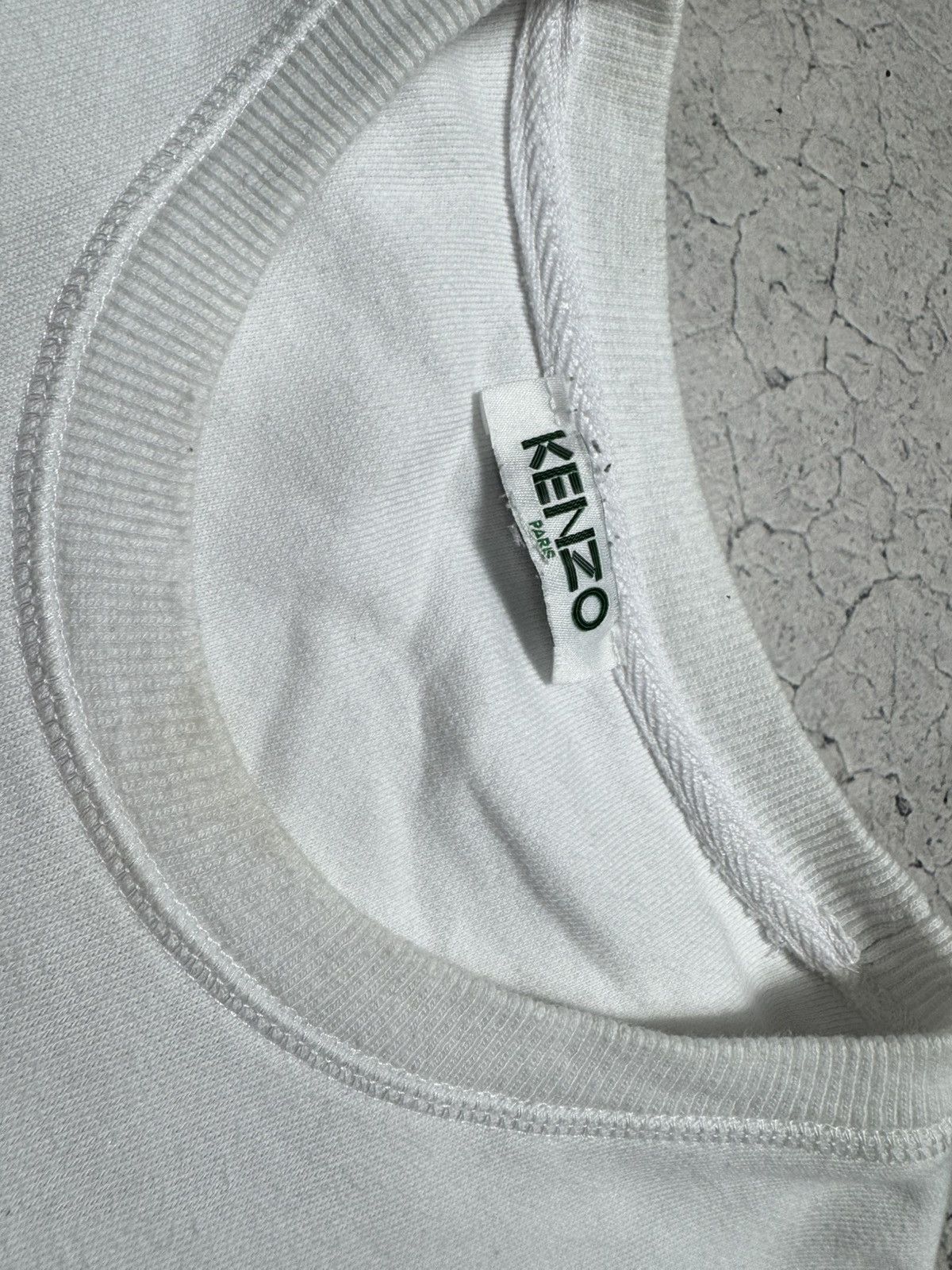 Kenzo Kenzo Eyes Luxury White Sweatshirt Big Logo Rare Size US S / EU 44-46 / 1 - 7 Thumbnail