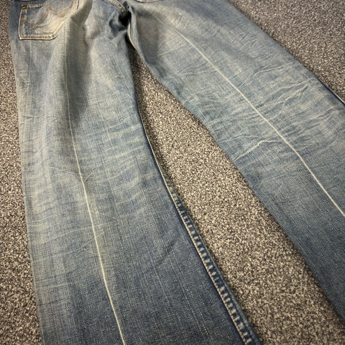 Beauty Beast Vintage 80s Flared Wrangler Distressed Denim Stranger Things Size US 28 / EU 44 - 10 Thumbnail