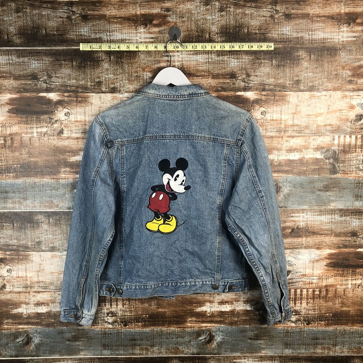 Disney Disney Mickey Mouse Denim Jacket #A1292 Size S / US 4 / IT 40 - 1 Thumbnail