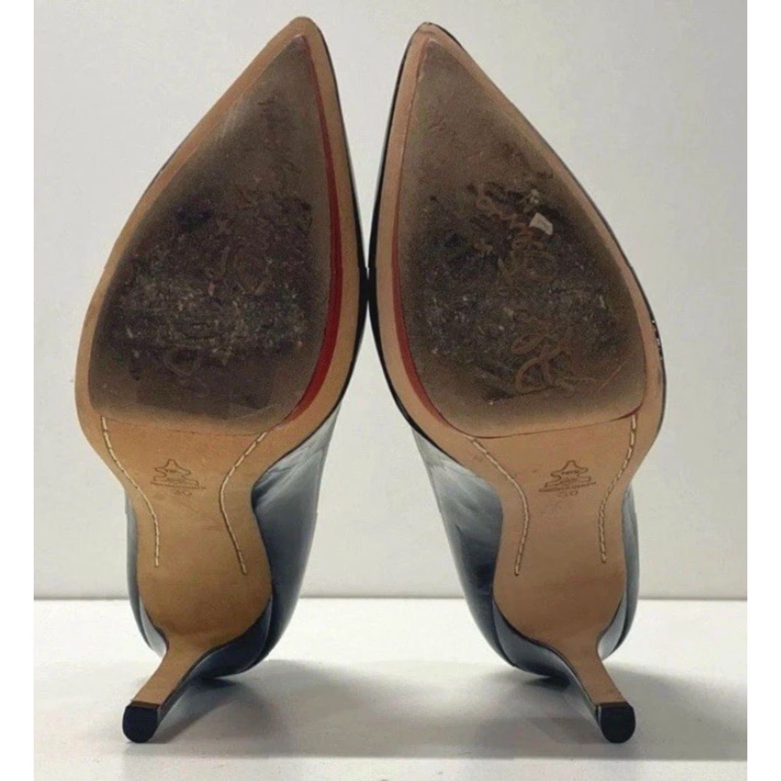 Alice + Olivia Women Alice & Olivia Platform Heel Leather Black RedBottom Size6 EU36 Size US 6 / IT 36 - 6 Thumbnail
