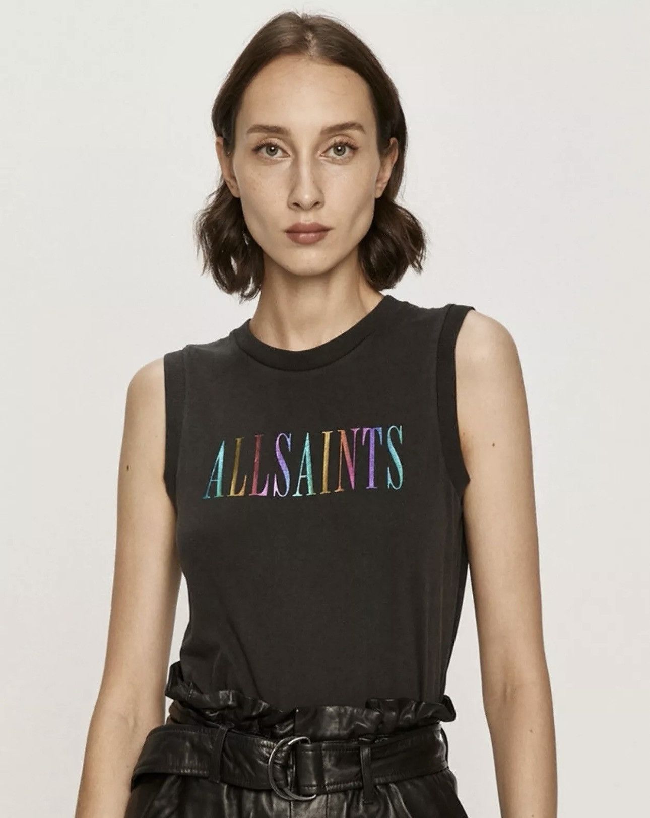 Allsaints AllSaints Short sleeve T-shirt Undershirt Dark gray Women's Size XS / US 0-2 / IT 36-38 - 1 Thumbnail