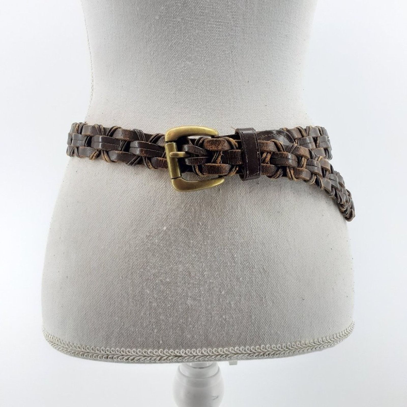 Other Women's Braided Genuine Leather Classic Casual Belt M/L Size ONE SIZE - 8 Thumbnail