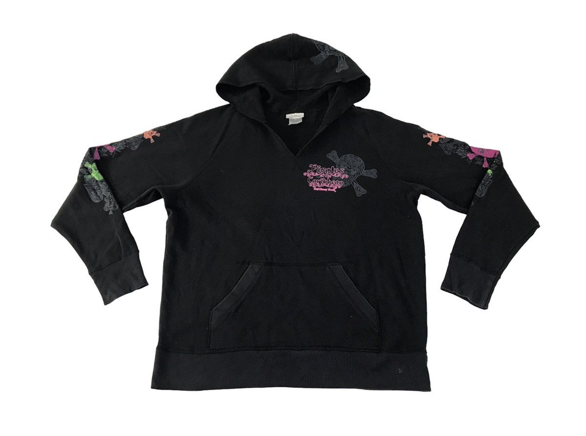 Japanese Brand Pull Over Hoodies Pirate Of The Caribbean Tatoo Skull Design Size L / US 10 / IT 46 - 3 Thumbnail