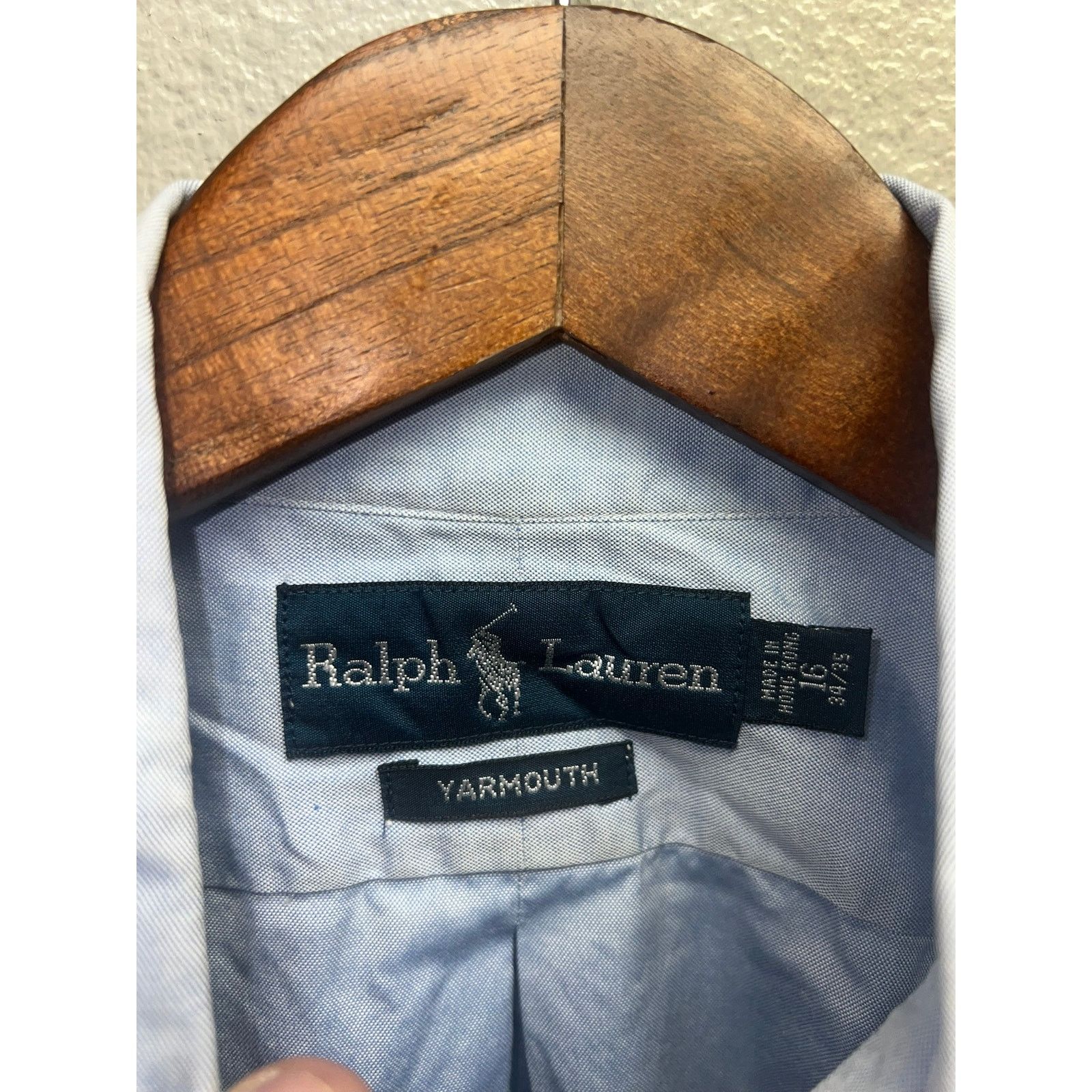 Ralph Lauren Vintage Ralph Lauren Yarmouth Button Up Shirt 16 34/35 XL Size US XL / EU 56 / 4 - 5 Thumbnail