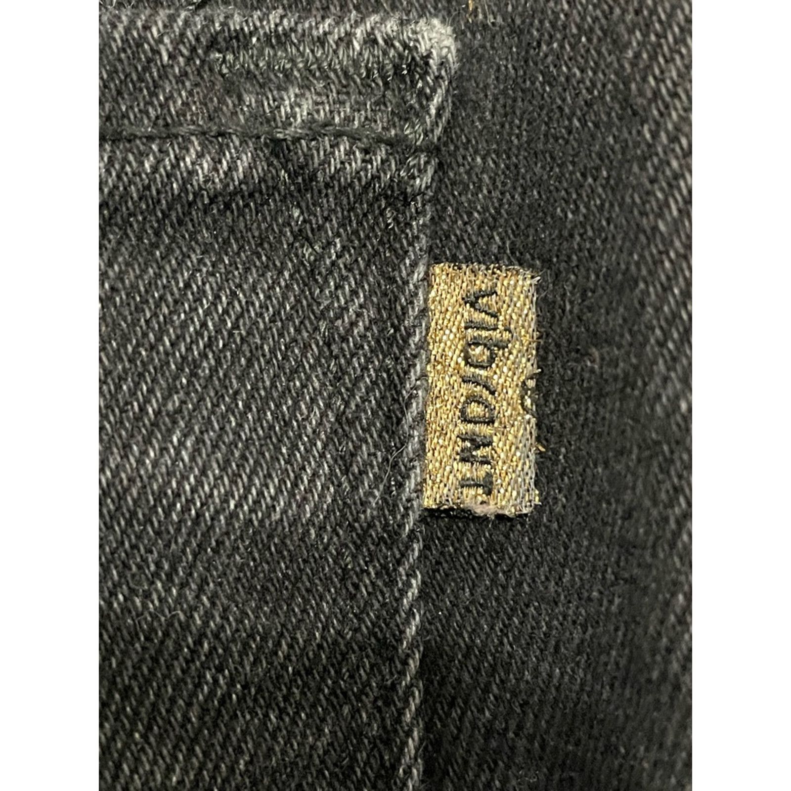 Other Vibrant MIU Boyfriend Jeans Distressed Denim Black 9 Size 29" - 7 Thumbnail