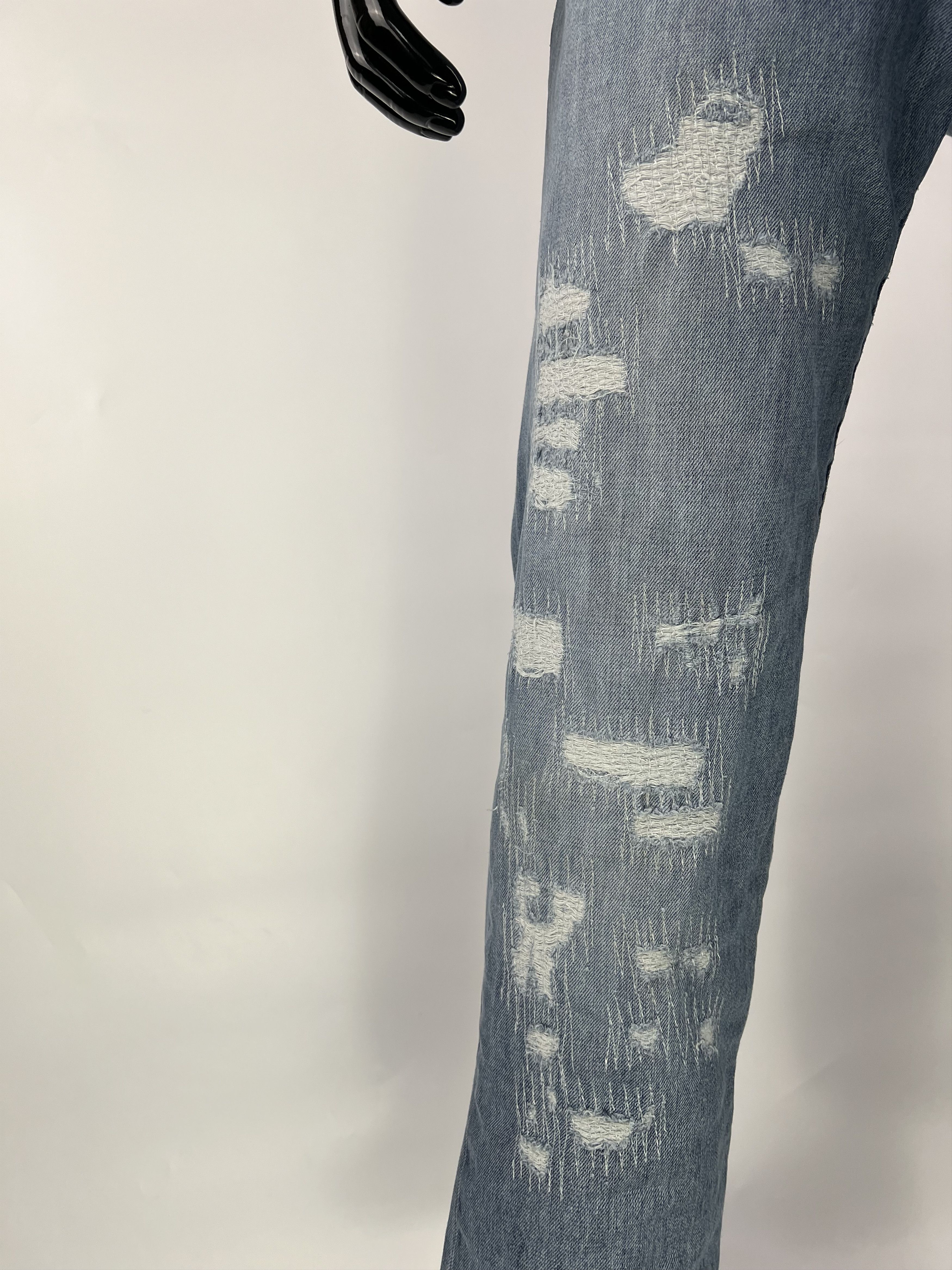 Versace Jeans Couture Rare Vintage Versace Jeans Couture Distressed Denim Pants Size US 31 - 6 Thumbnail
