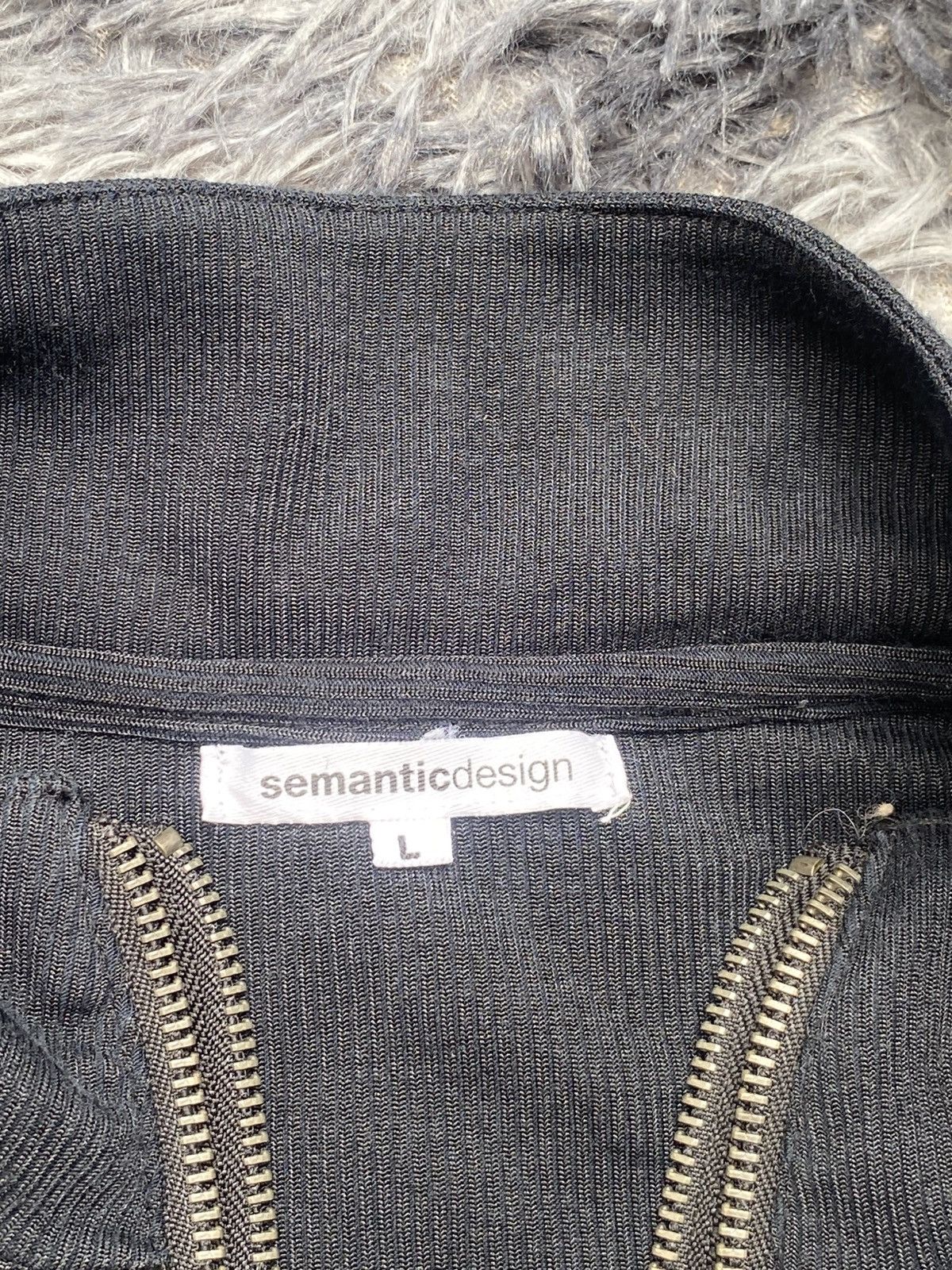 semanticdesign 00s semantic design Leather trimming vest Size US L / EU 52-54 / 3 - 6 Thumbnail