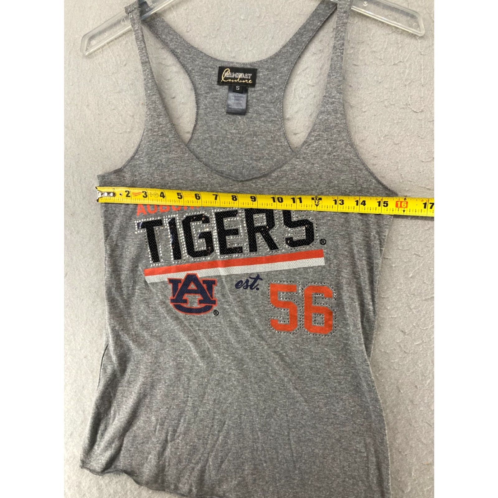 Vintage Gameday Couture Tank Womens Small Gray Auburn Tigers Shirt Women Small Gray Tigers Football Tank Top Size S / US 4 / IT 40 - 2 Thumbnail