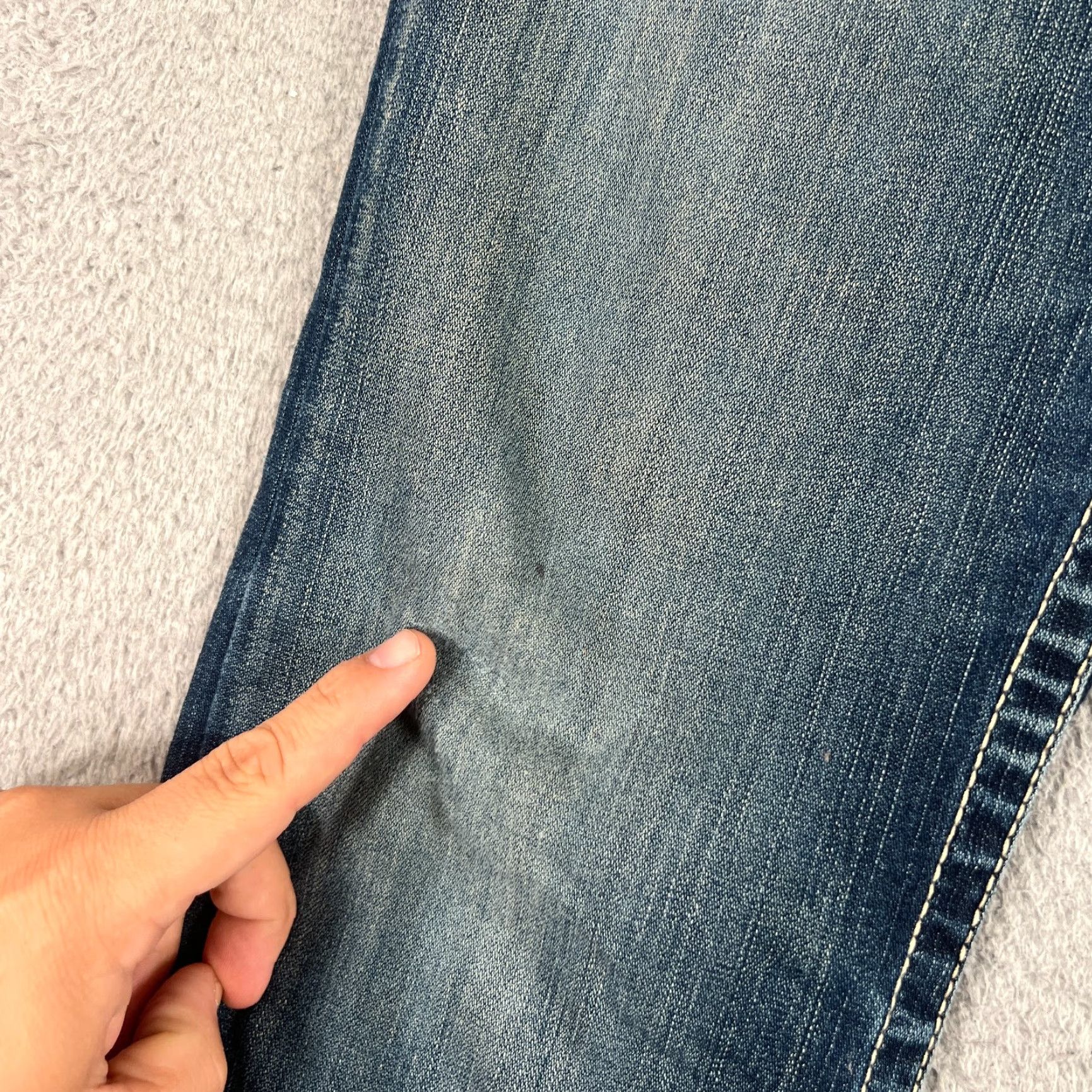 Vintage BKE Buckle Madison Jeans Womens 31x34 Bootcut Distressed Denim Flare Pockets Size 24" / US 00 / IT 34 - 5 Thumbnail