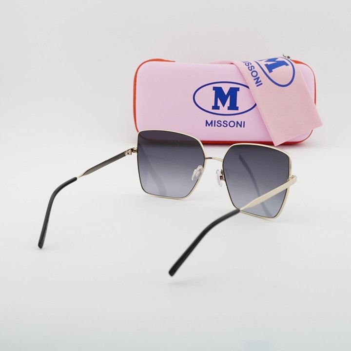 Missoni M Missoni MMI 0101/S 0J5G 9O Sunglasses Gold Square Frame Size ONE SIZE - 8 Thumbnail